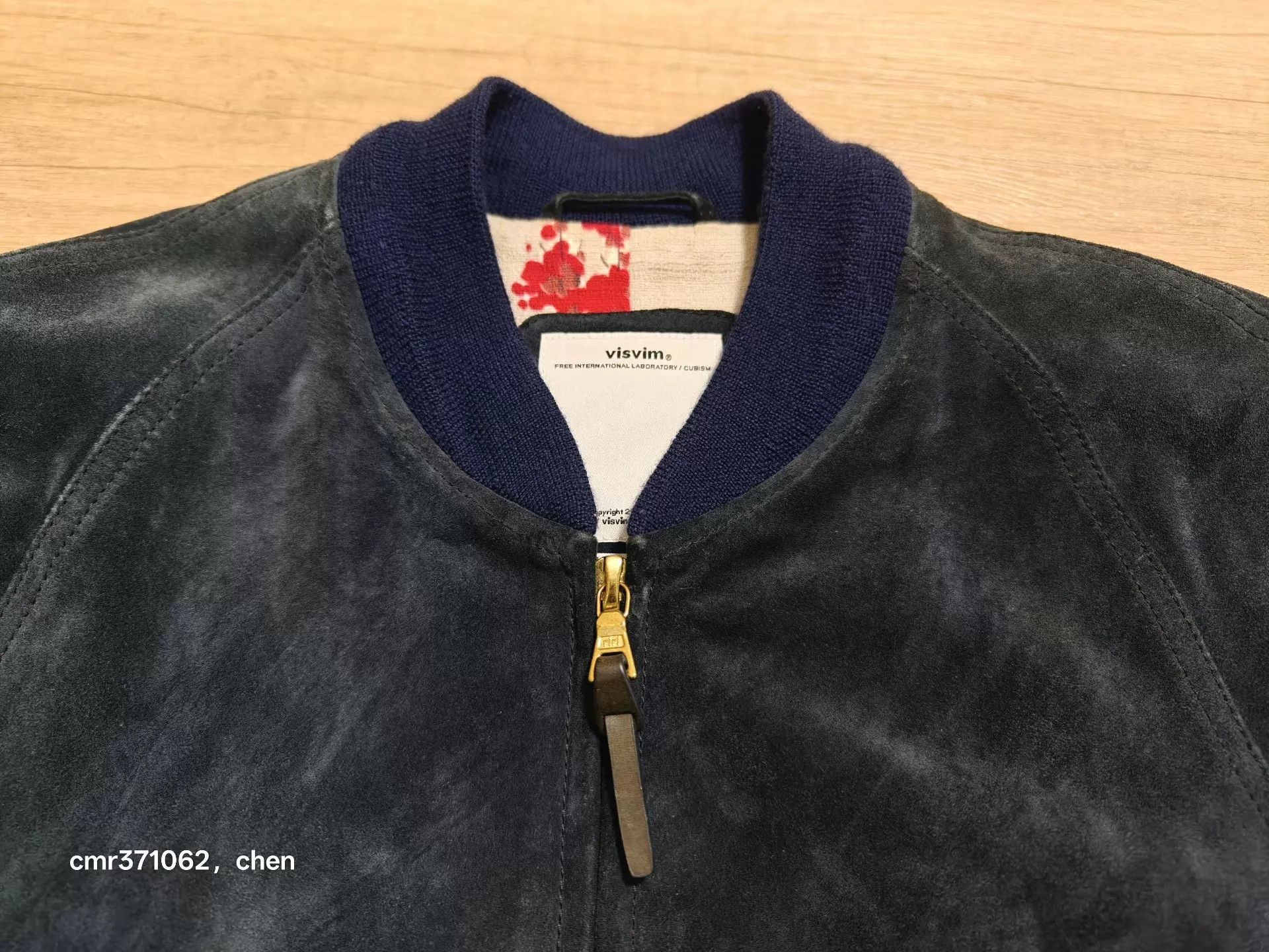 Visvim Blue Suede Bomber Jacket Size S Size US S / EU 44-46 / 1 - 2 Thumbnail