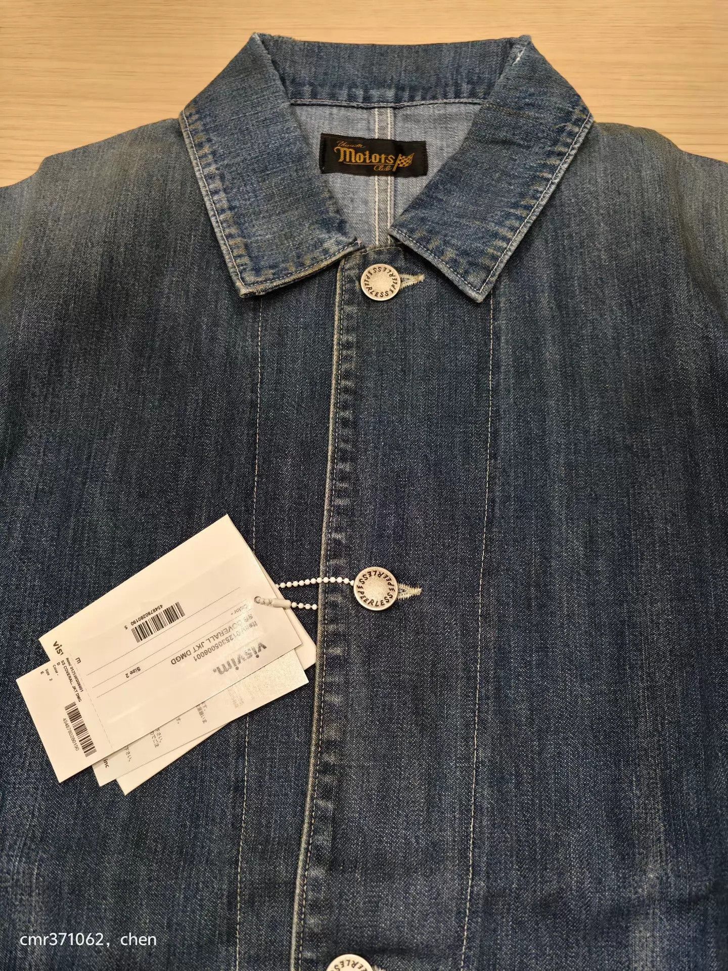 Visvim Blue Denim Jacket with Paint Splatter and Graphics Size S Size US S / EU 44-46 / 1 - 2 Thumbnail