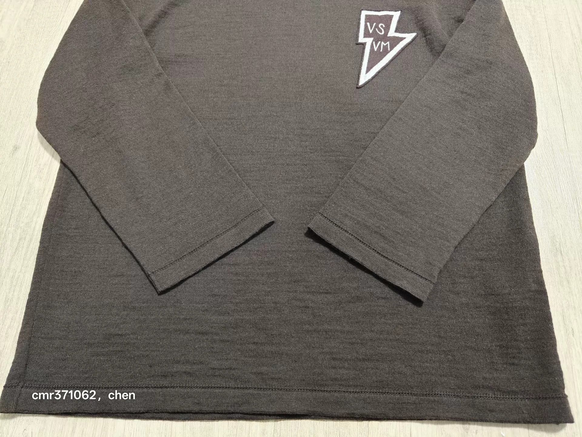 Visvim Black Long Sleeve Shirt with Lightning Bolt Patch Size US XL / EU 56 / 4 - 4 Thumbnail