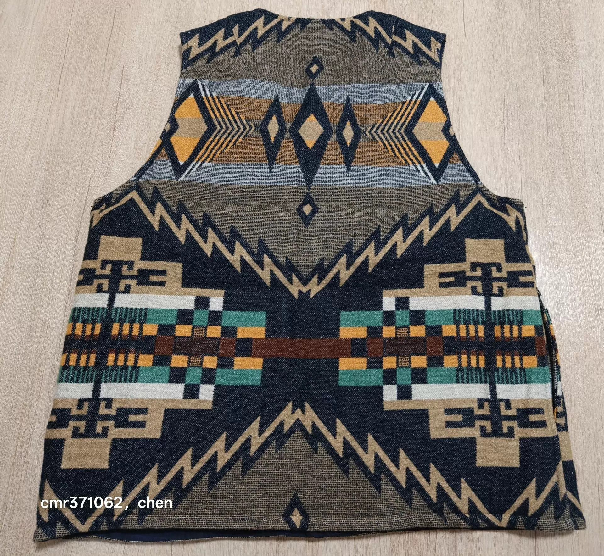 Visvim Black Patterned Sleeveless Vest Size M Size US M / EU 48-50 / 2 - 4 Thumbnail