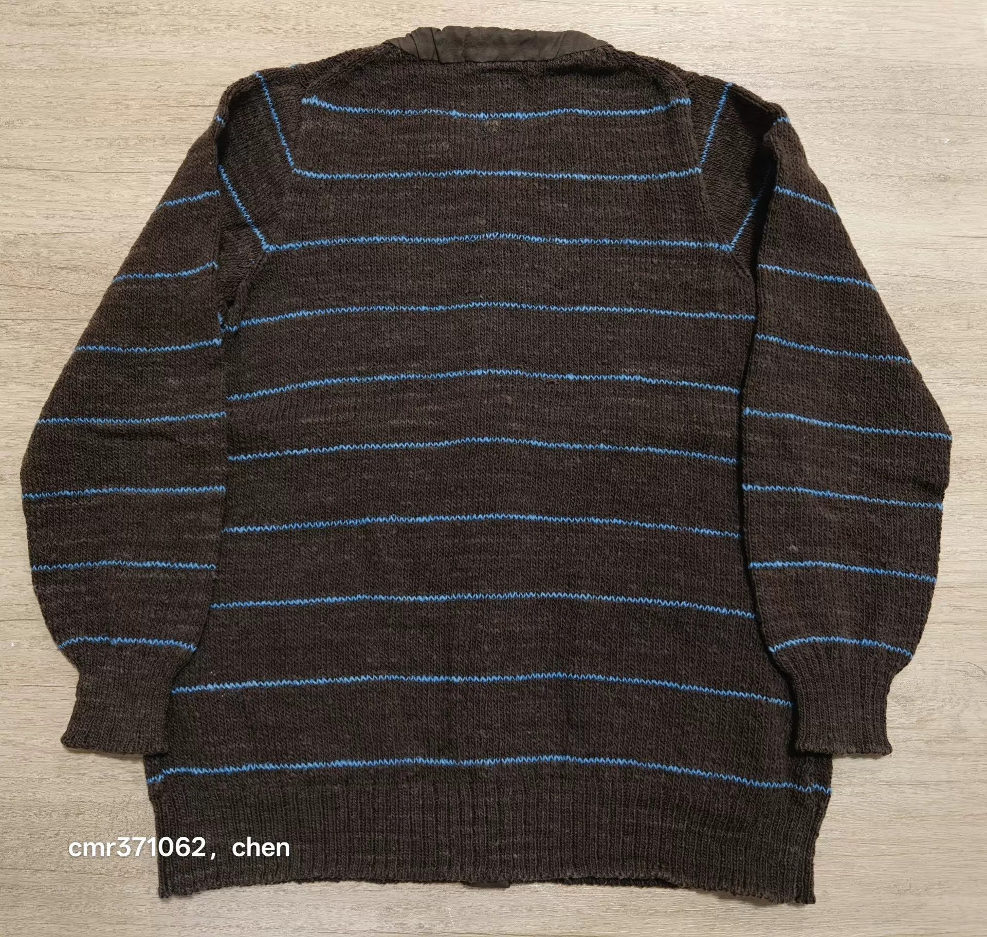 Visvim Brown Striped Button-Front Cardigan Size S Size US S / EU 44-46 / 1 - 6 Thumbnail