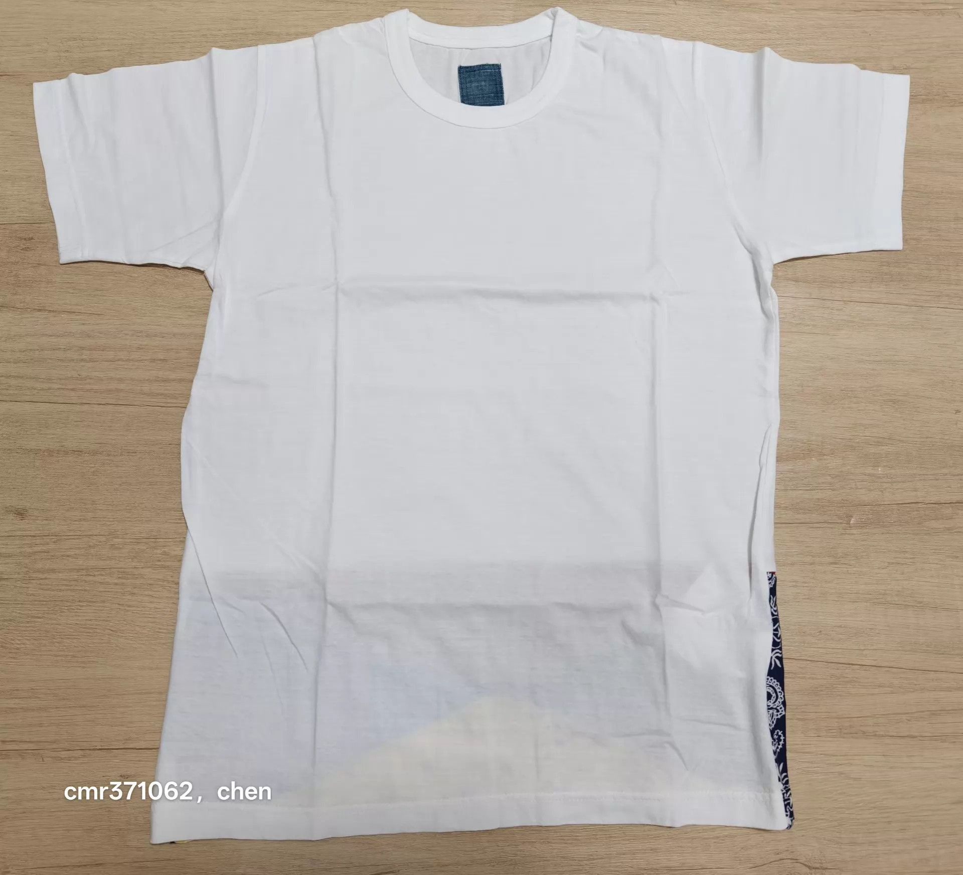 Visvim White Short-Sleeve Shirt with Colorful Bandana Print Hem Size US M / EU 48-50 / 2 - 2 Thumbnail