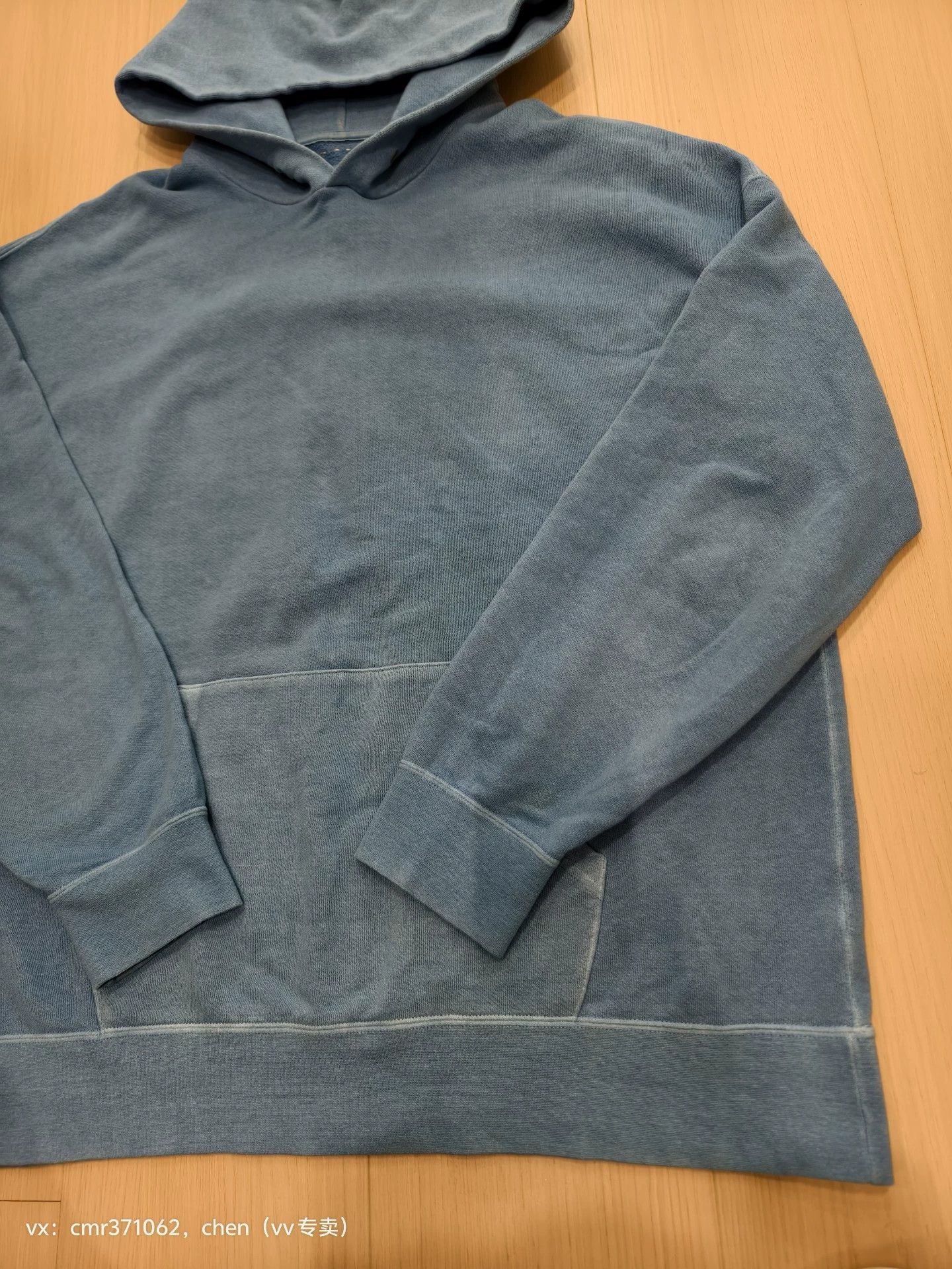 Visvim Blue Oversized Hoodie with Kangaroo Pocket Size US XXL / EU 58 / 5 - 3 Thumbnail