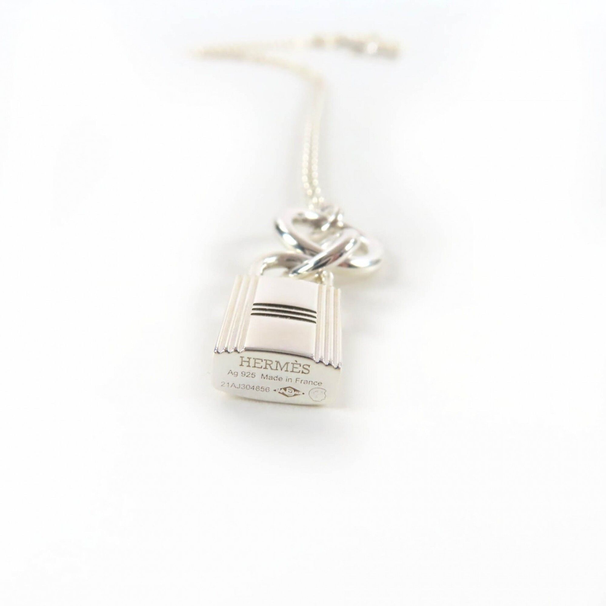 Hermes HERMES (Hermes) 2021 model AG925 Amulet Cadena Necklace Pendant Silver Made in France Weight 11.4g Women's Size ONE SIZE - 6 Thumbnail