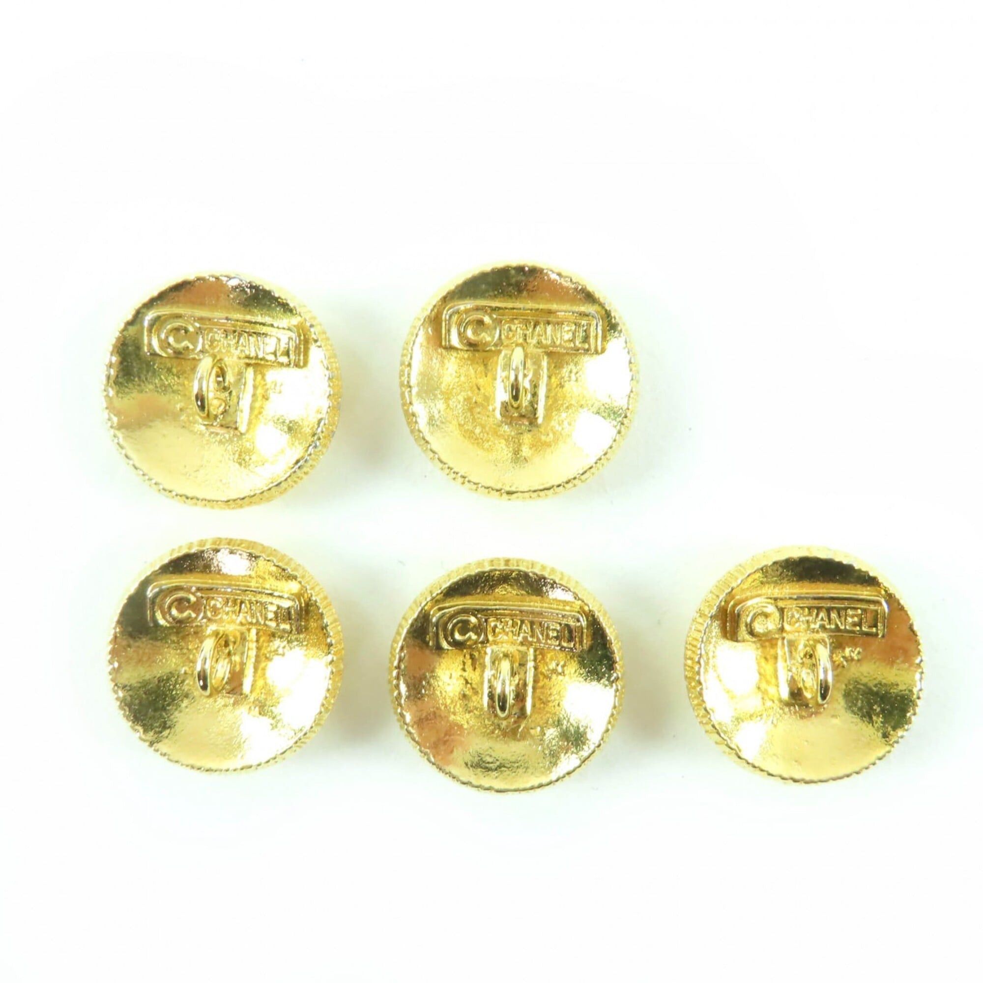Chanel CHANEL Coco Mark Button Gold Metal 5-Piece Set Women's Size ONE SIZE - 2 Thumbnail