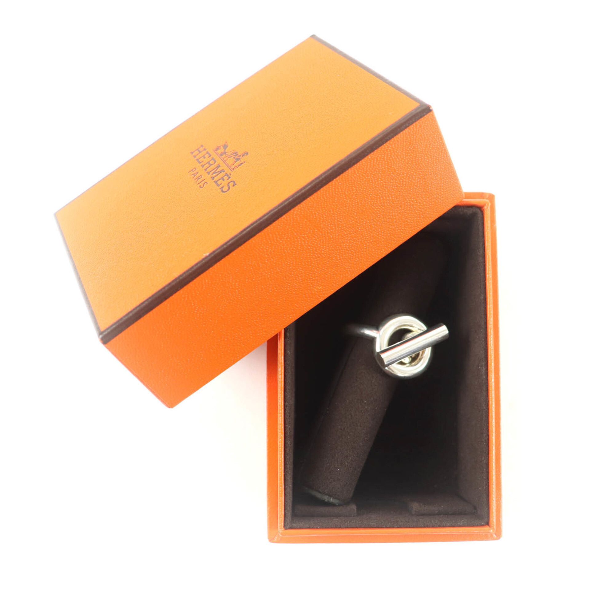 Hermes HERMES Croisette Ring, AG925, 2023 model, Silver, Size 51 (equivalent to Japanese size), with box, Made in Italy, Weight: 16.5g, Women's. Size ONE SIZE - 2 Thumbnail