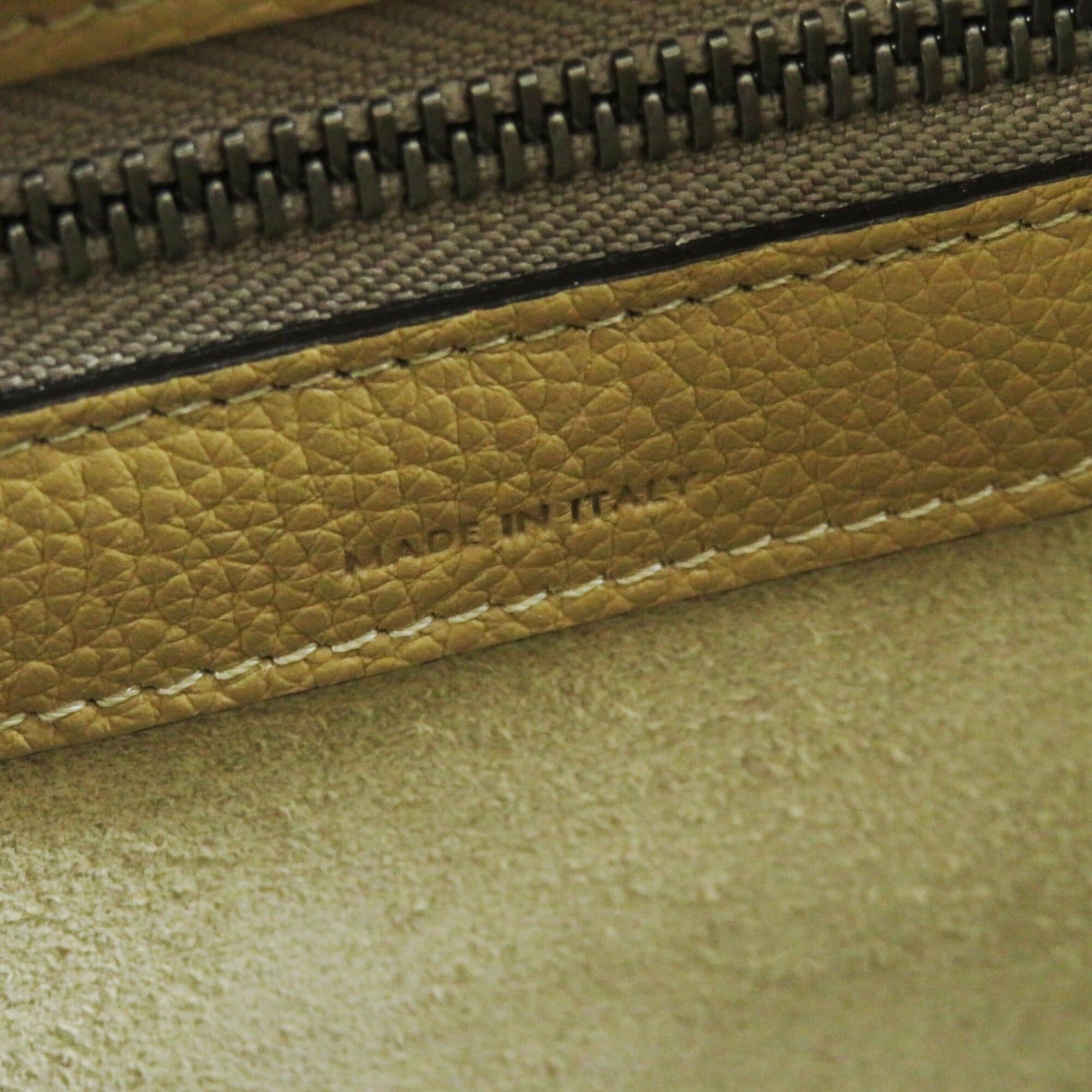Celine CELINE 18979 Luggage Micro Shopper Dune (Beige) Drummed Calfskin Handbag, Made in Italy, Women's Size ONE SIZE - 10 Thumbnail