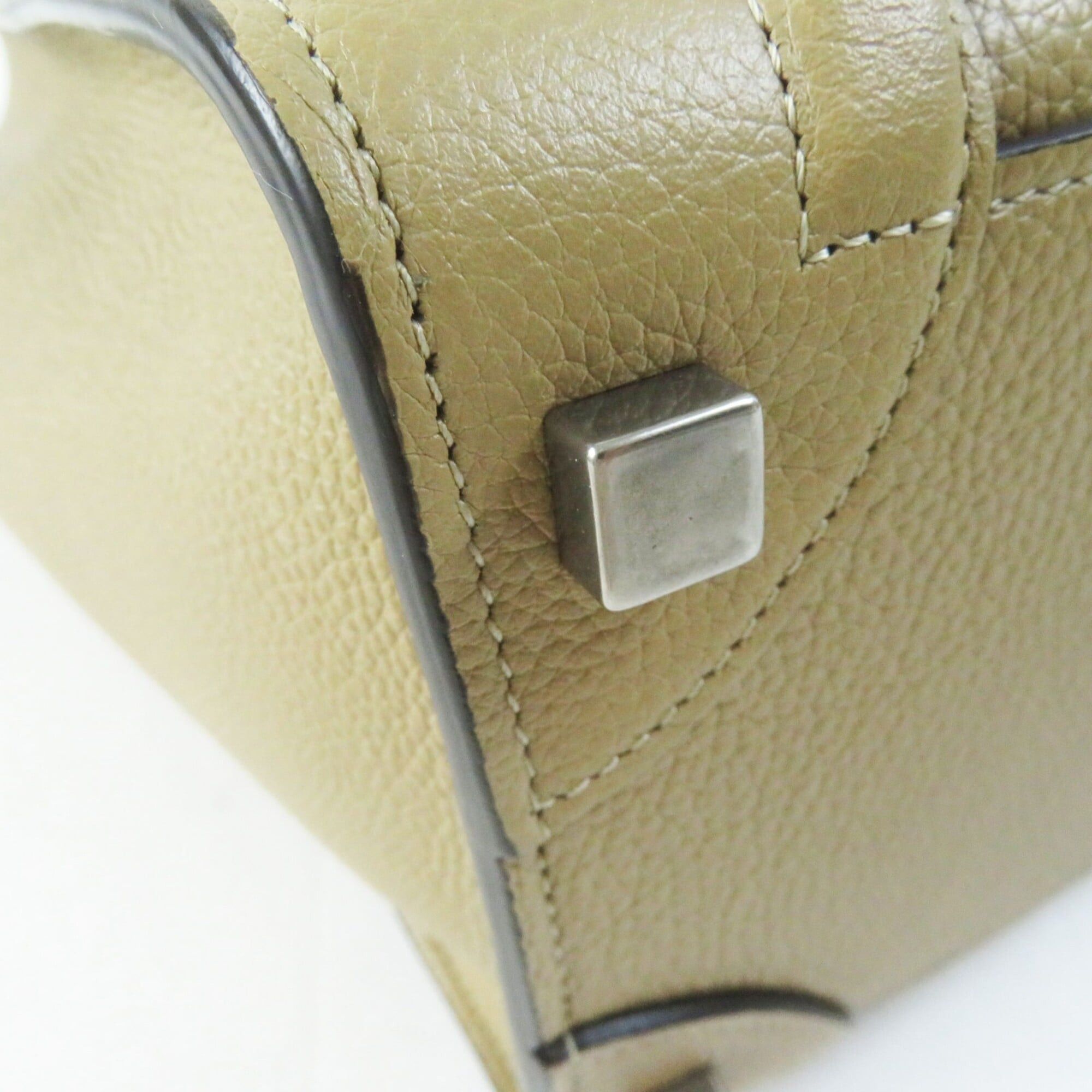 Celine CELINE 18979 Luggage Micro Shopper Dune (Beige) Drummed Calfskin Handbag, Made in Italy, Women's Size ONE SIZE - 8 Thumbnail