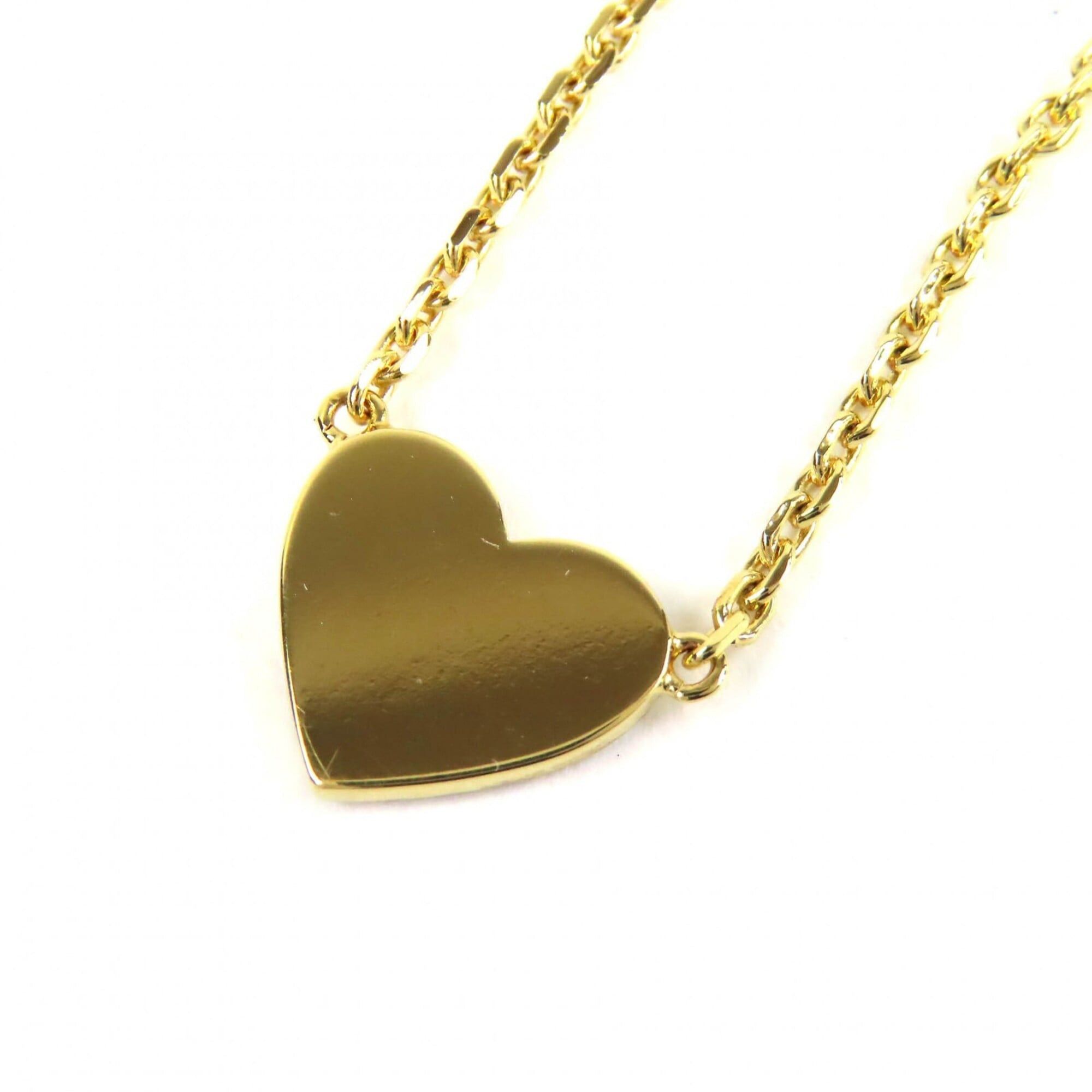 Dior Christian Dior N3477WOMCY Clair D Lune Rhinestone CD Logo Heart Necklace 44cm Gold with Box and Dust Bag for Women Size ONE SIZE - 5 Thumbnail