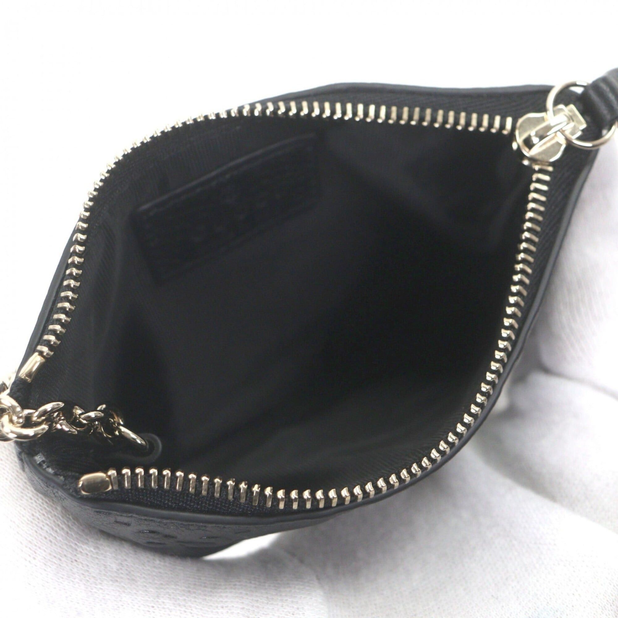 Gucci GUCCI 815891 Leather Key Pouch/Wallet/Coin Case, Black with Gold Hardware, Comes Box and Dust Bag, Made in Italy, Men's. (Current Model) Size ONE SIZE - 5 Thumbnail