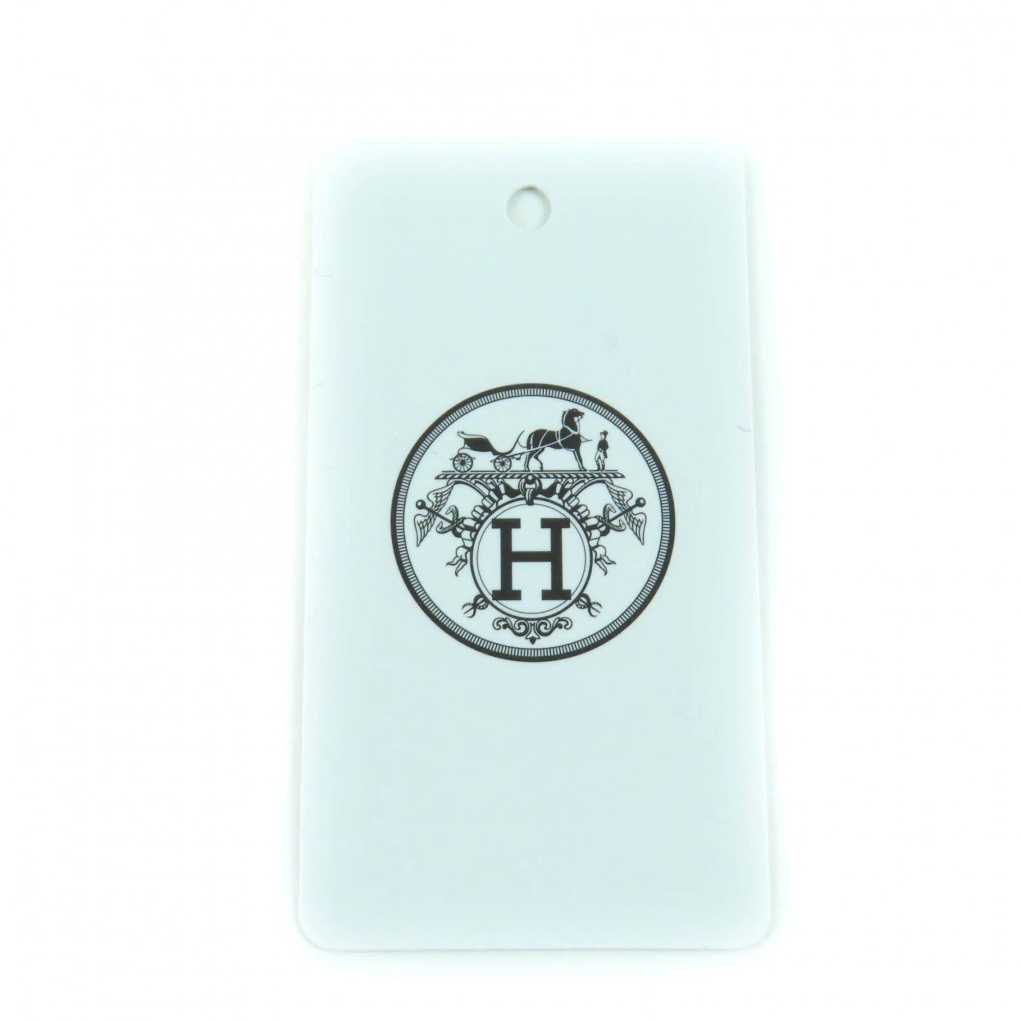 Hermes HERMES Casaque Vague 100% Cashmere Fringed Scarf, Navy and White, with Box, Made in England, Women's Size ONE SIZE - 9 Thumbnail