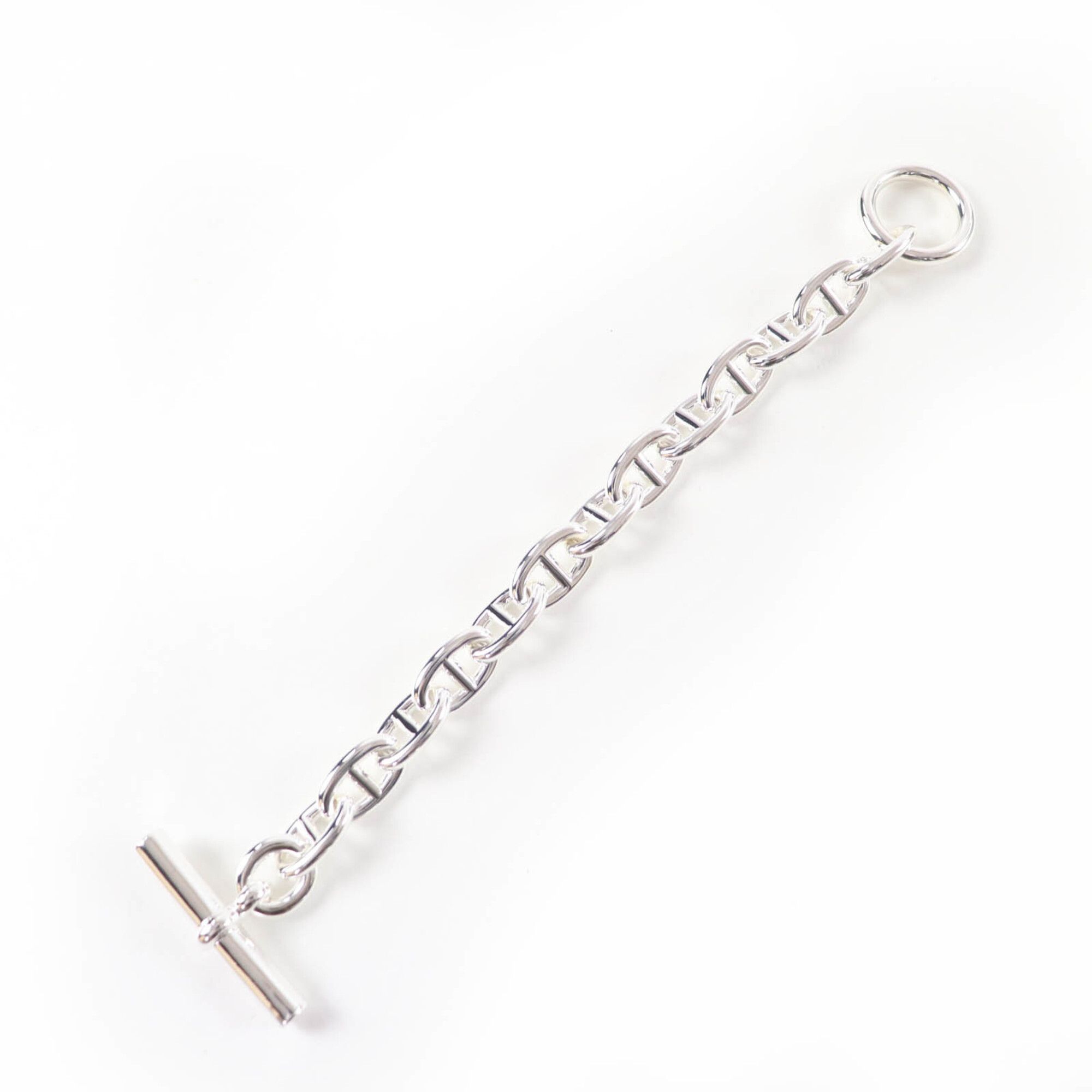Hermes HERMES Chaine d'Ancre MM AG925 Bracelet Bangle, 13 links, Made in France, 2023 model, Weight: 49.36g, Women's. Size ONE SIZE - 4 Thumbnail