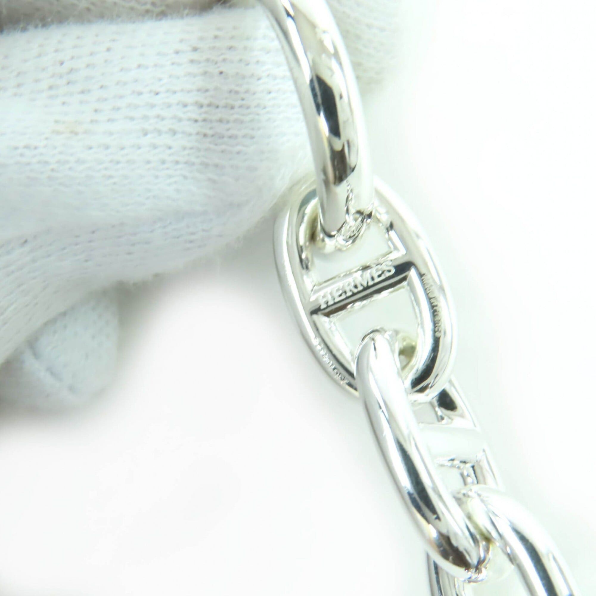 Hermes HERMES Chaine d'Ancre MM AG925 Bracelet Bangle, 13 links, Made in France, 2023 model, Weight: 49.36g, Women's. Size ONE SIZE - 6 Thumbnail