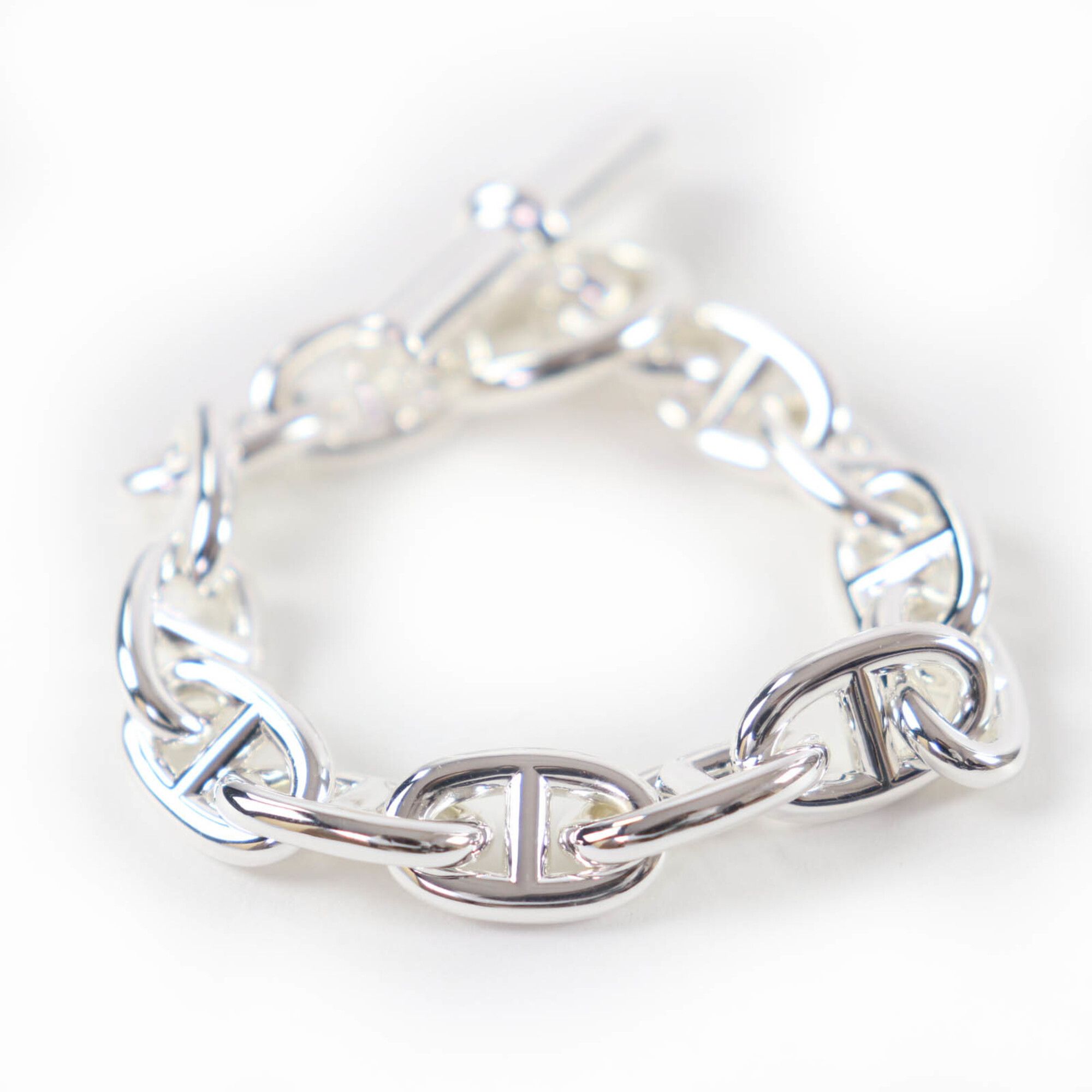 Hermes HERMES Chaine d'Ancre MM AG925 Bracelet Bangle, 13 links, Made in France, 2023 model, Weight: 49.36g, Women's. Size ONE SIZE - 3 Thumbnail