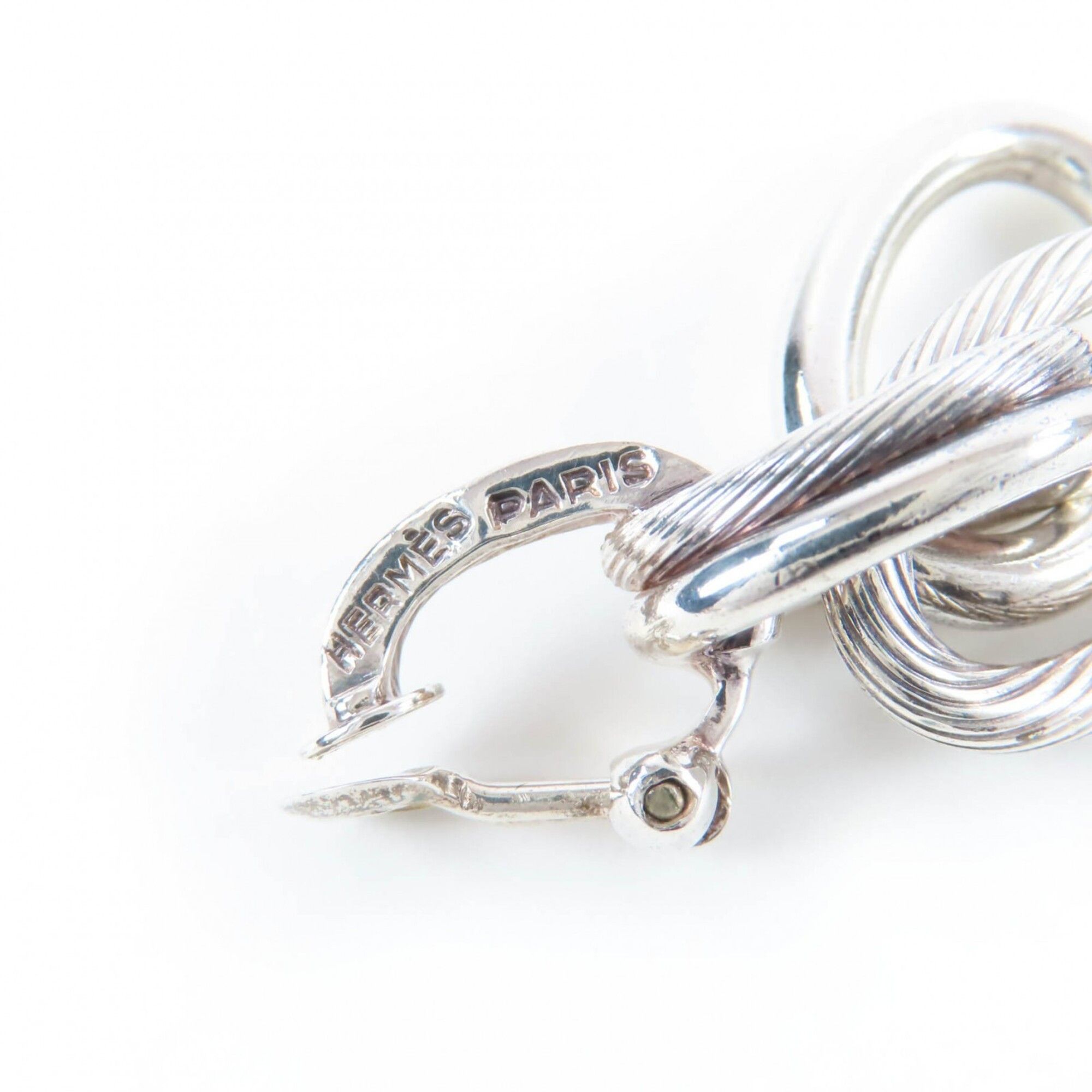 Hermes HERMES Vintage Destrières Earrings, 925 Sterling Silver, Weight 25.9g, Women's. Size ONE SIZE - 5 Thumbnail
