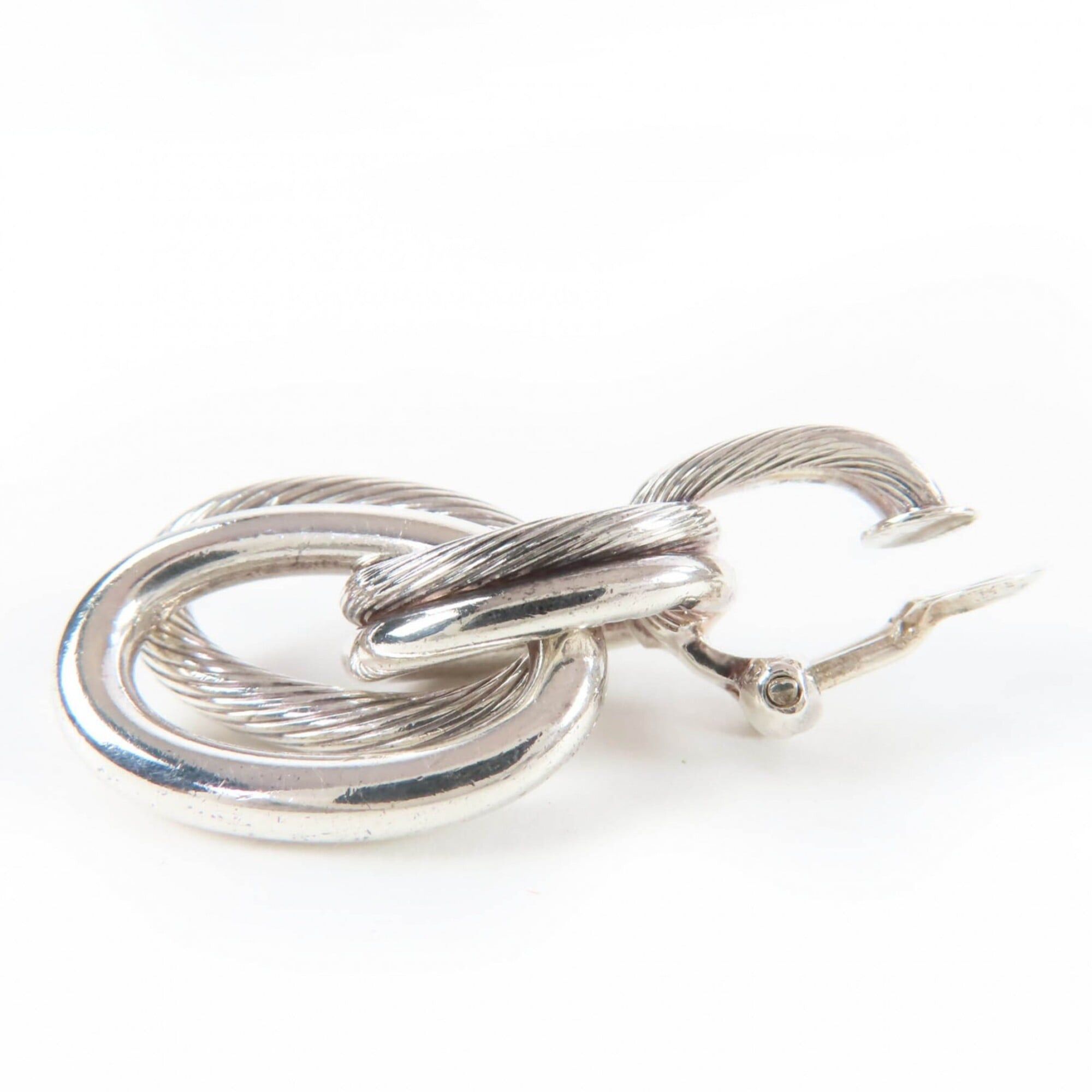 Hermes HERMES Vintage Destrières Earrings, 925 Sterling Silver, Weight 25.9g, Women's. Size ONE SIZE - 3 Thumbnail