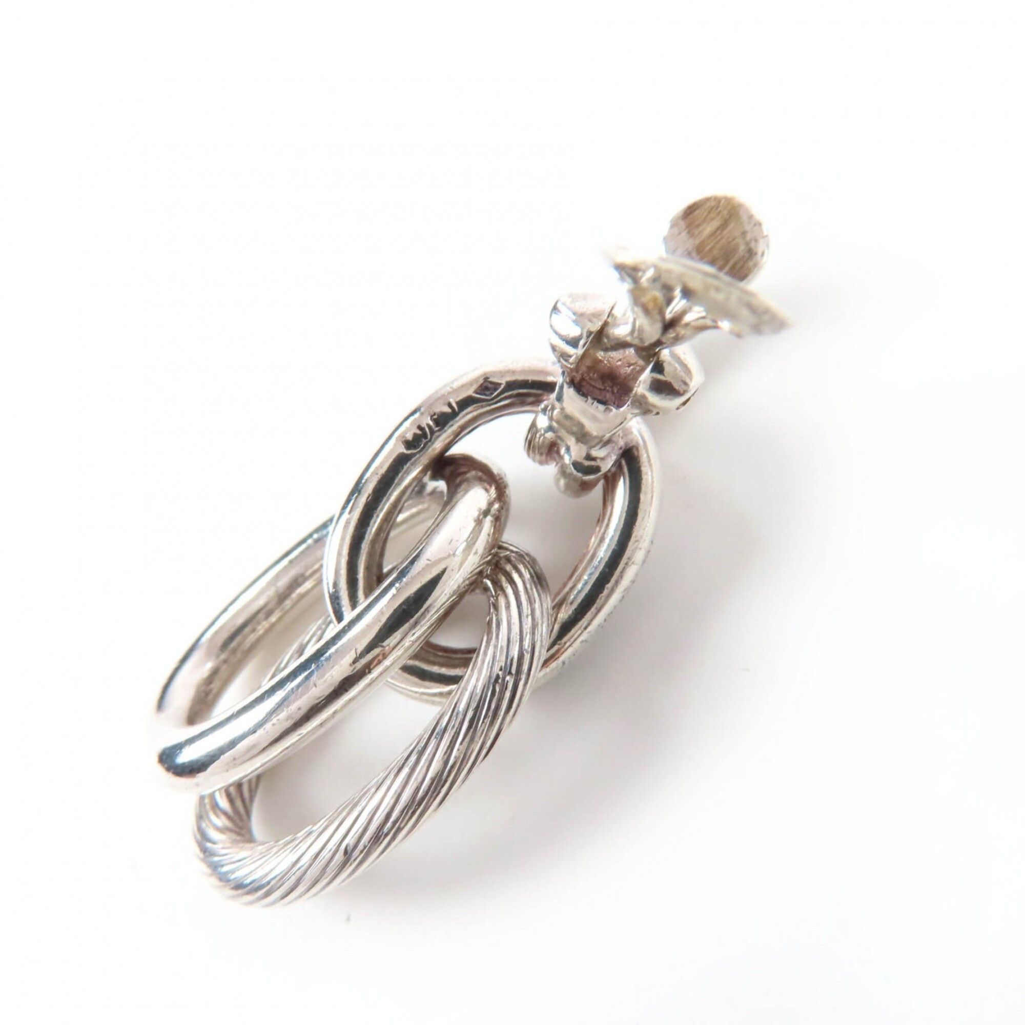 Hermes HERMES Vintage Destrières Earrings, 925 Sterling Silver, Weight 25.9g, Women's. Size ONE SIZE - 4 Thumbnail