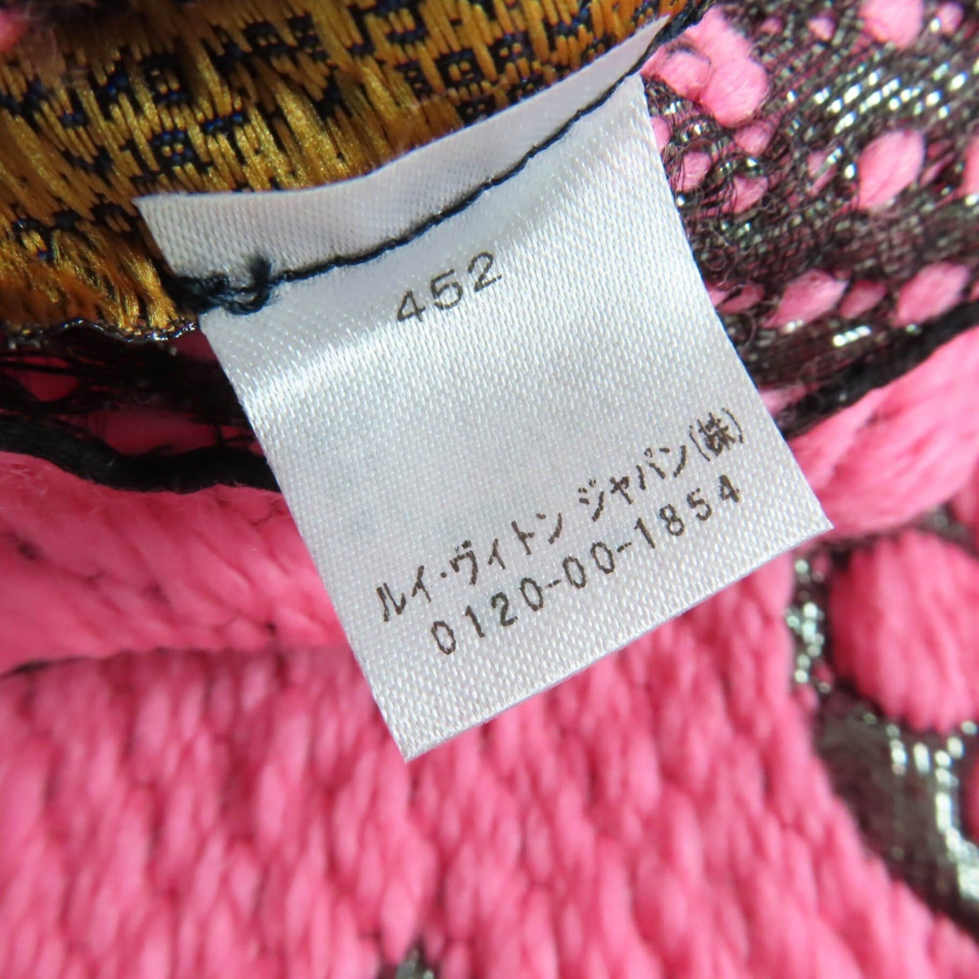 Louis Vuitton LOUIS VUITTON M76070 Echarpe Logomania Shine Virgin Wool Silk Blend Rose Pop Scarf, 2019 Model, with Box, Made in Italy, Authentic, Women's. Size ONE SIZE - 8 Thumbnail