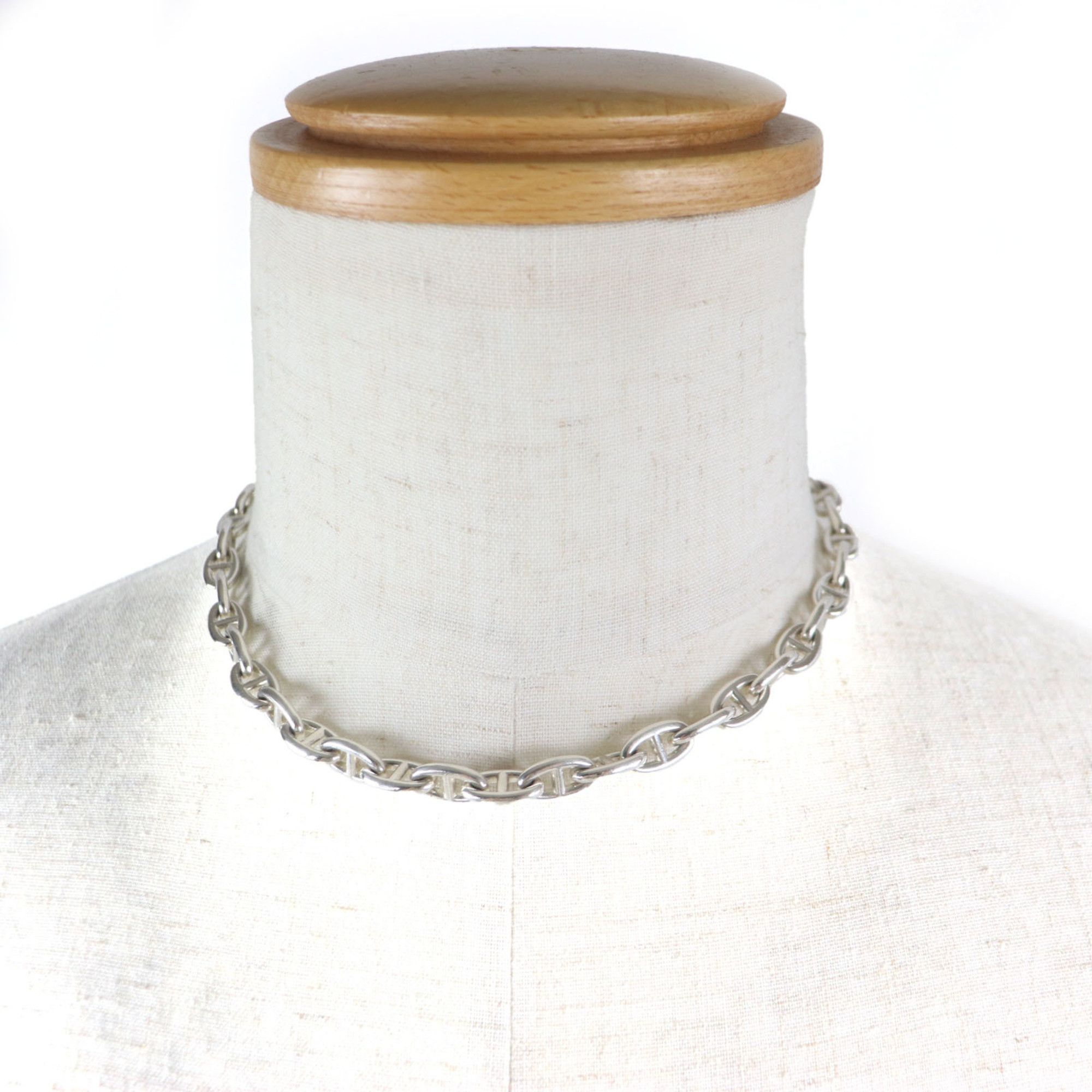 Hermes HERMES Vintage Chaine d'Ancre PM 43-link necklace from the Margiela era, made of SV925 sterling silver, with case, weight 73.7g, men's. Size ONE SIZE - 3 Thumbnail