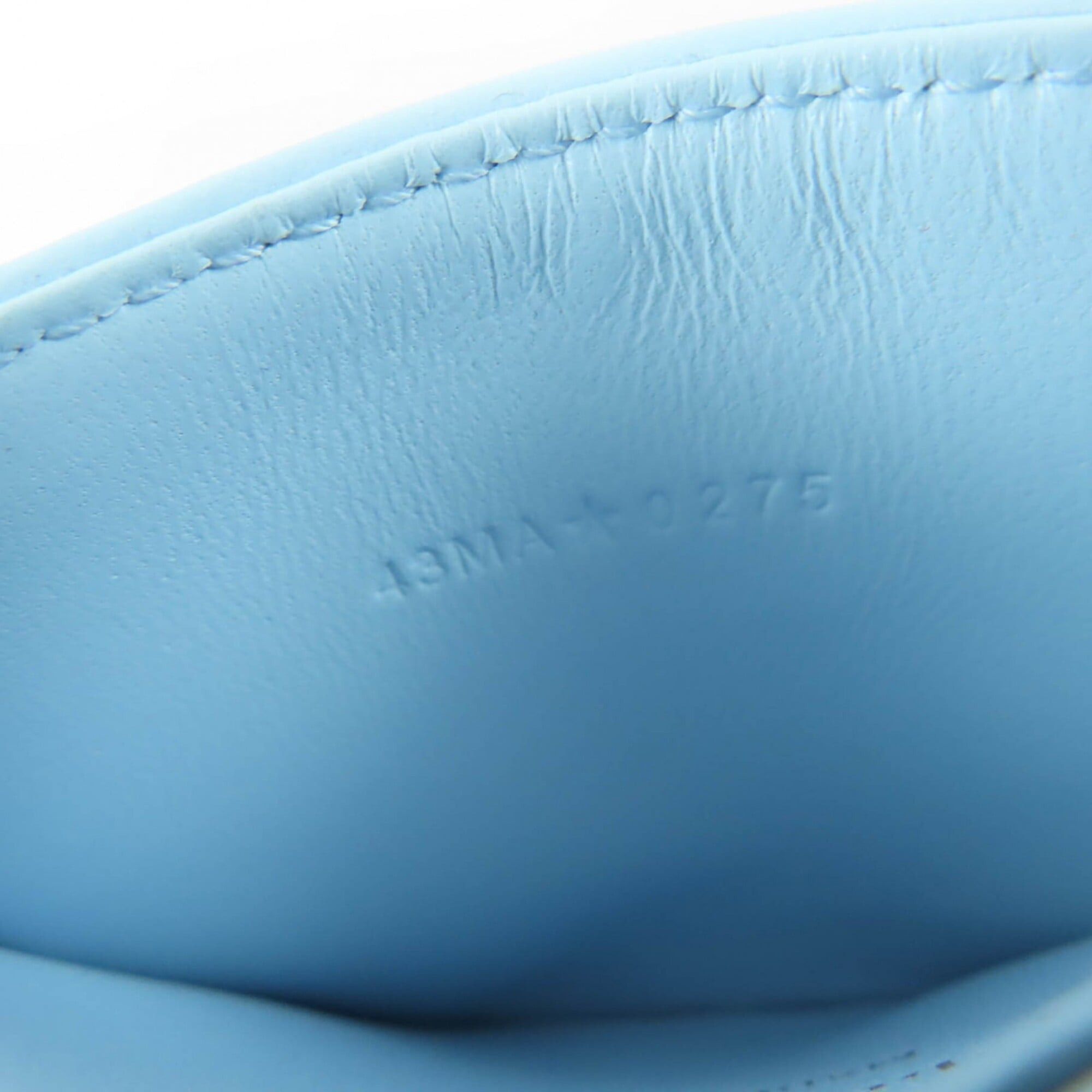 Dior Christian Dior 25AW Caro Freesia Crystal Card Holder, Lambskin, Light Blue, with Box and Dust Bag, Made in Italy, Women's. Size ONE SIZE - 8 Thumbnail