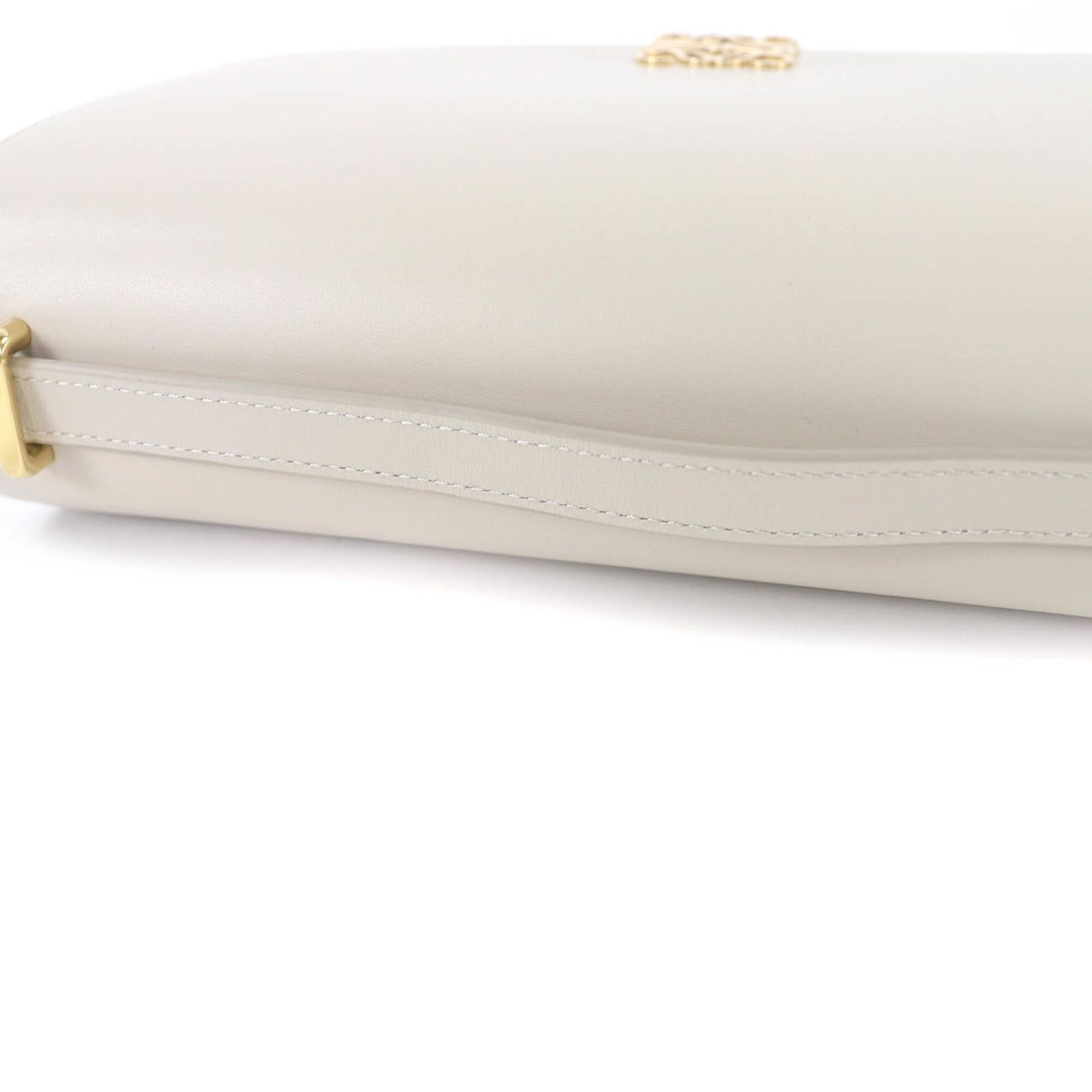 Loewe LOEWE Goya Medium Light Ghost Anagram Leather Shoulder Bag with Gold Hardware, Dust Included, Made in Spain, Women's Size ONE SIZE - 7 Thumbnail