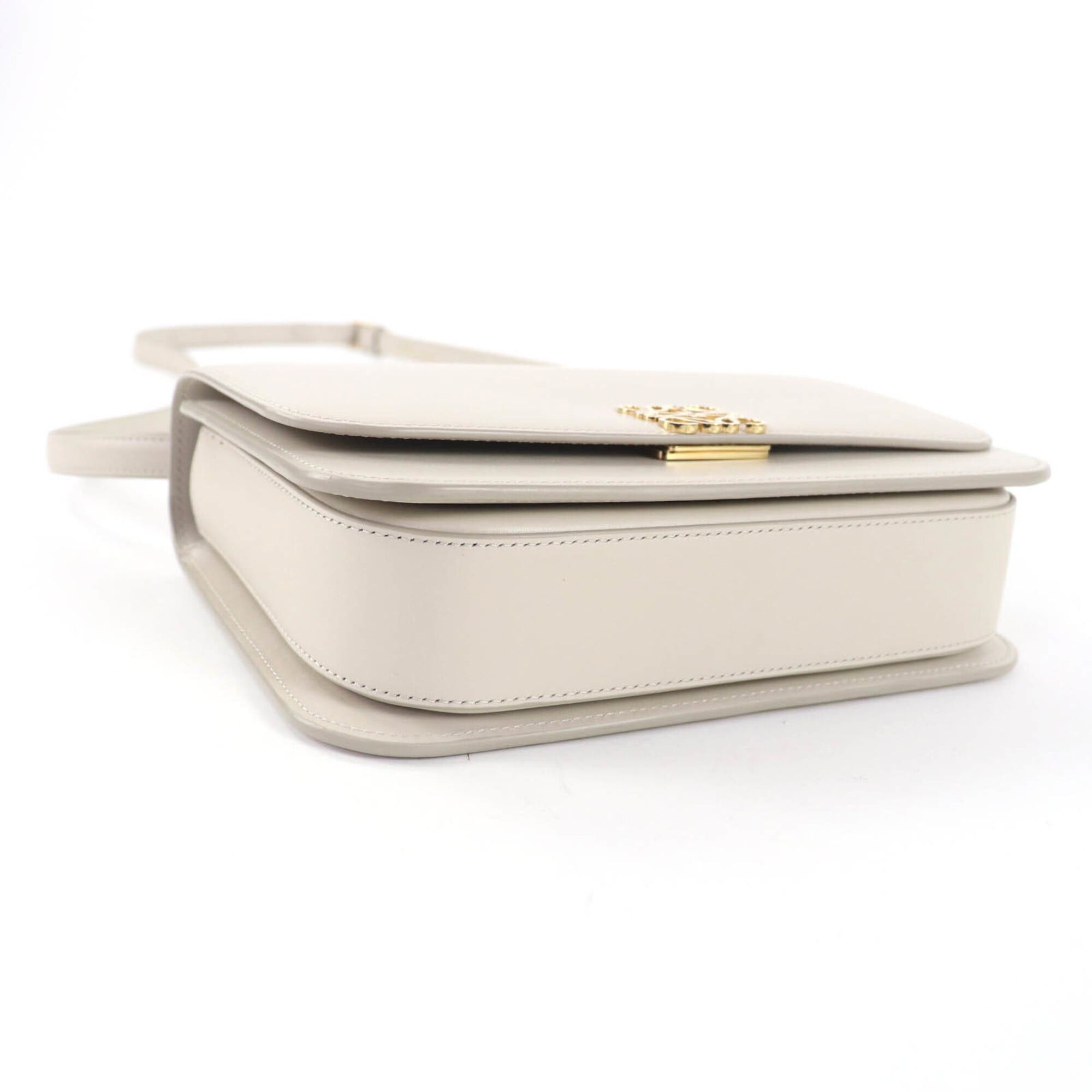 Loewe LOEWE Goya Medium Light Ghost Anagram Leather Shoulder Bag with Gold Hardware, Dust Included, Made in Spain, Women's Size ONE SIZE - 4 Thumbnail