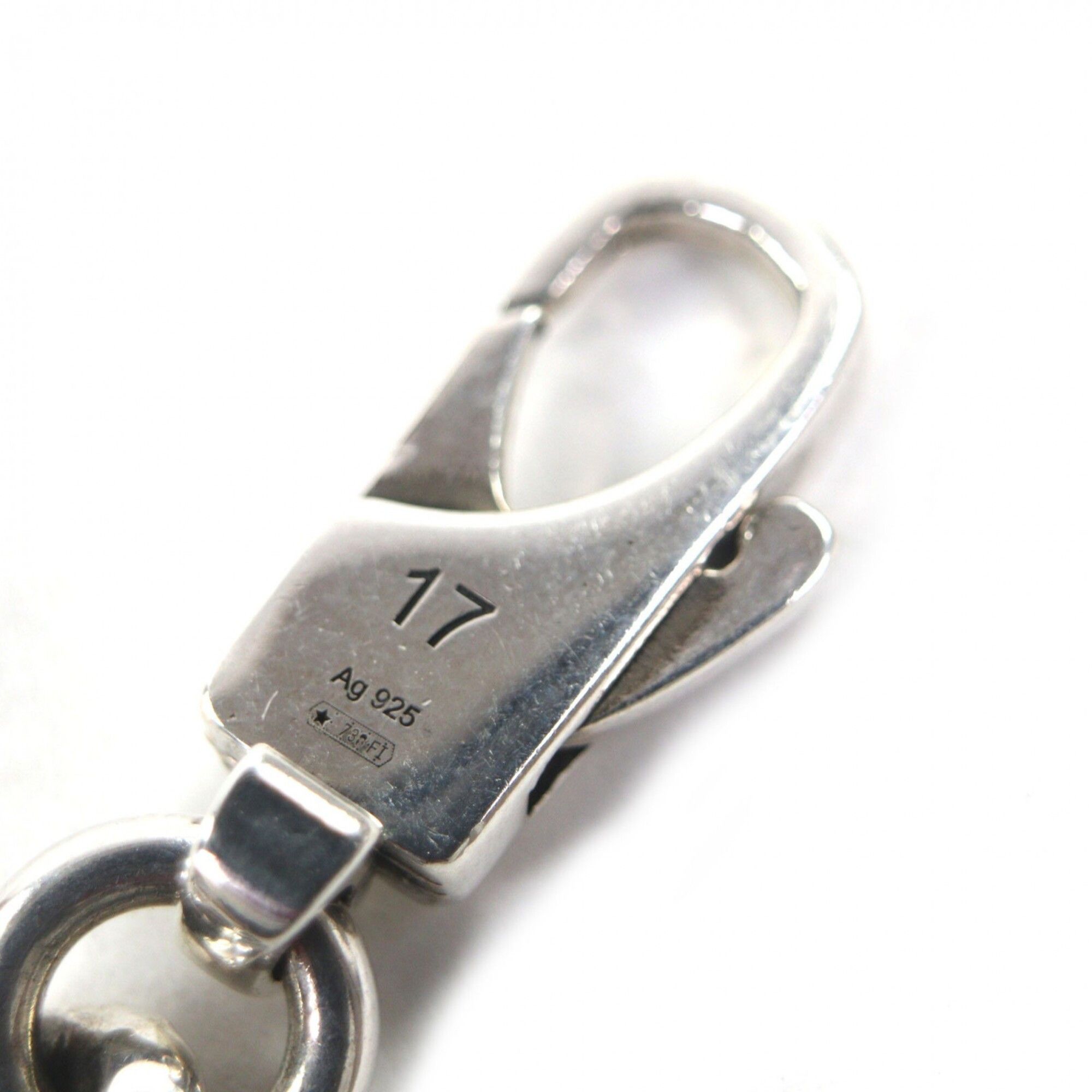 Gucci GUCCI AG925 GG & BEE Engraved Bracelet, Silver, Size 17, Made in Italy, Weight 37.0g, Men's/Women's Accessory Size ONE SIZE - 6 Thumbnail
