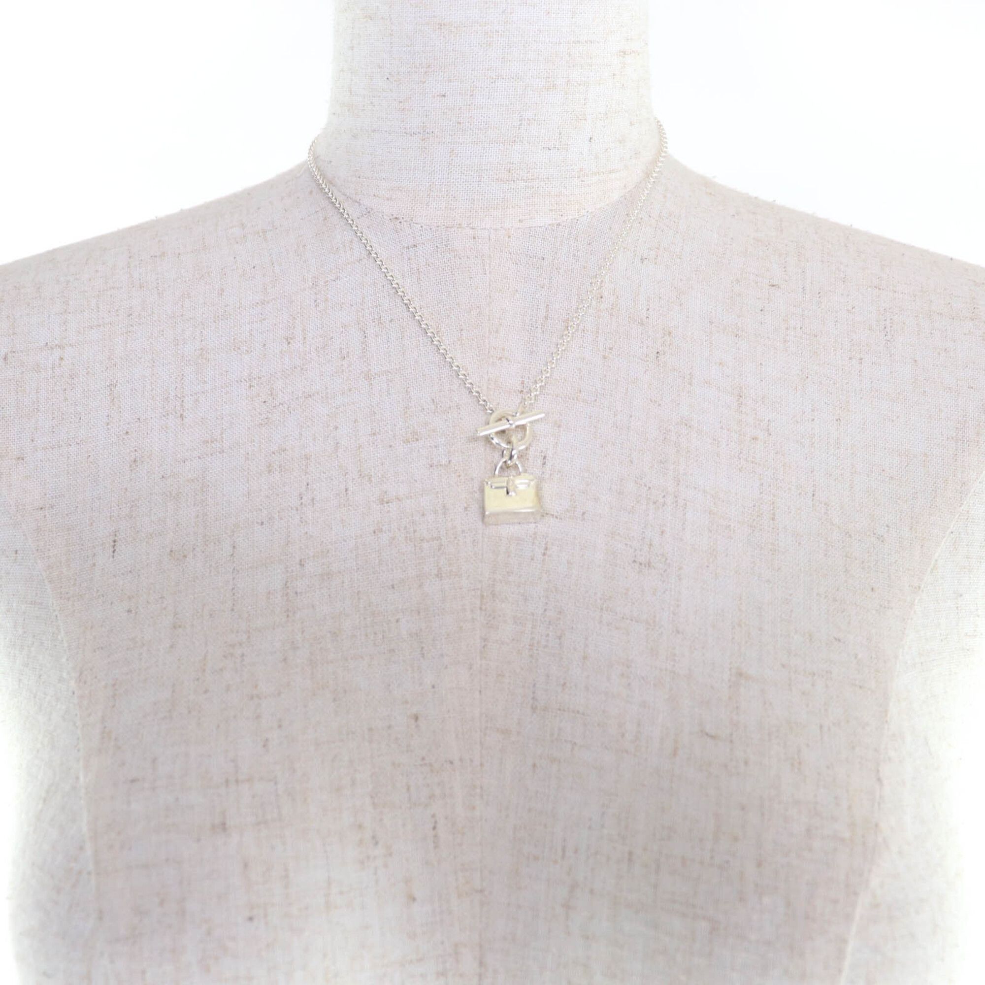 Hermes HERMES (Hermes) 2023 AG925 Amulette Kelly Necklace Pendant, Silver, with Box, Made in Italy, Weight 14.3g, Women's. Size ONE SIZE - 4 Thumbnail