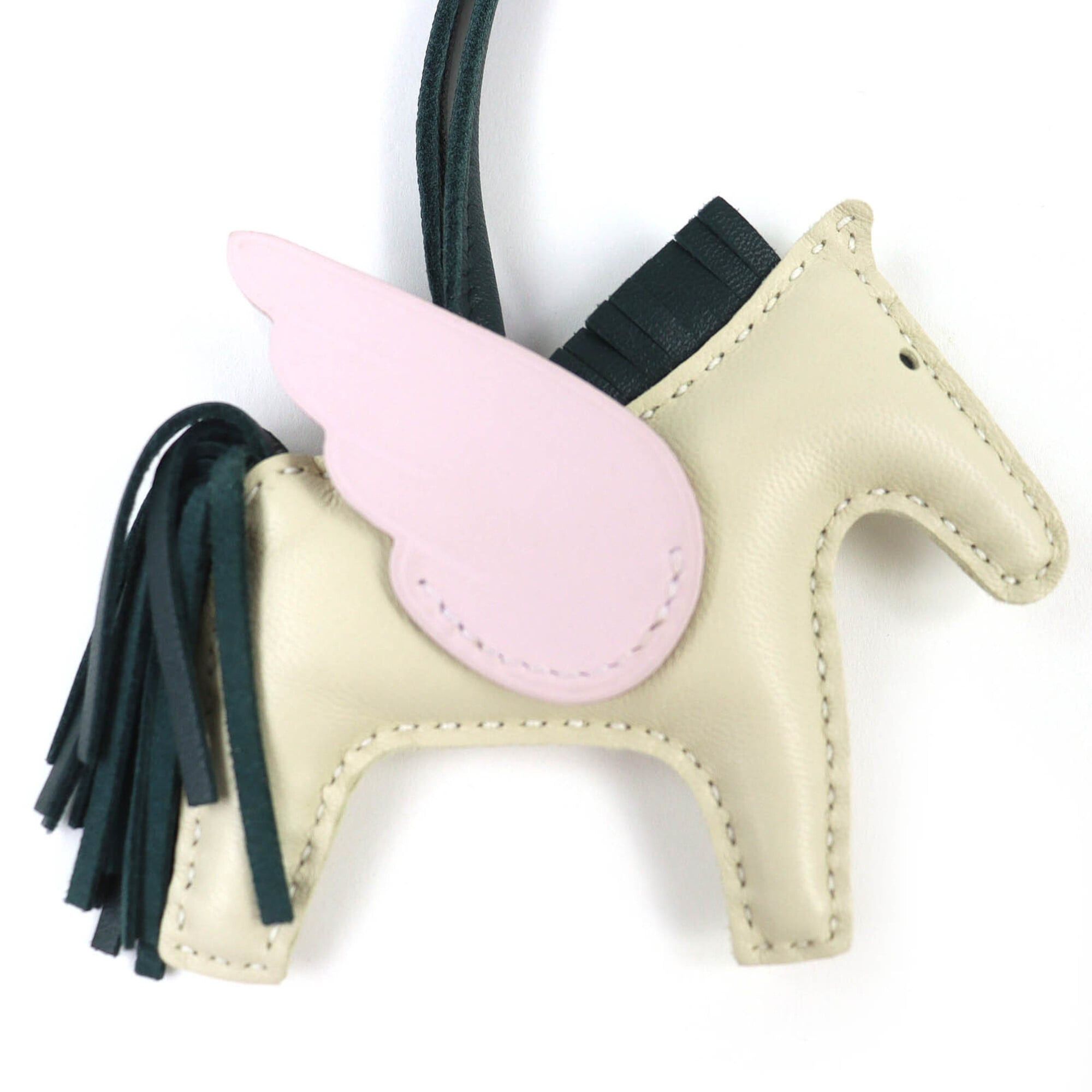 Hermes HERMES Rodeo Charm Pegasus PM Agneau Milo Swift Leather Craie Mauve Pere Vert Cypres Bag U Stamp Made in France Women's Size ONE SIZE - 2 Thumbnail