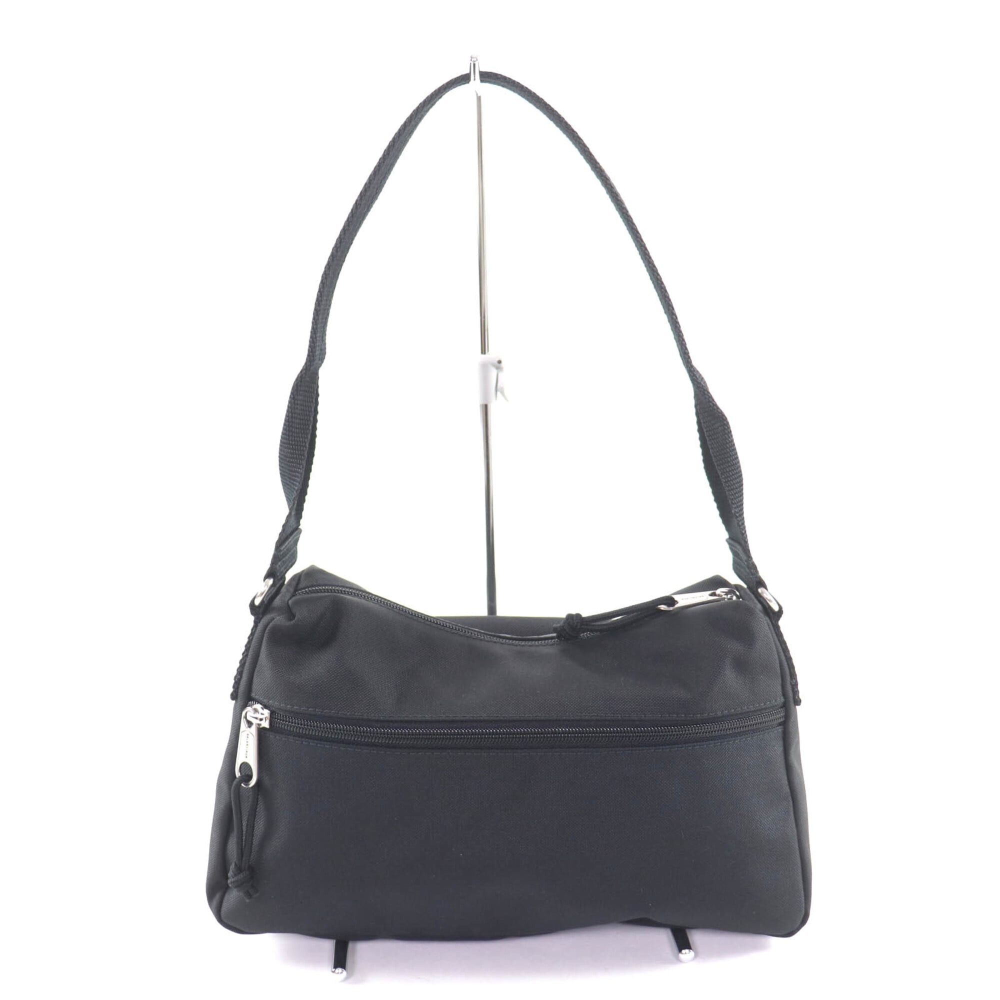 Balenciaga BALENCIAGA 787574 Explorer Nylon One-Shoulder Bag with Logo, Black, Made in Italy, Women's Size ONE SIZE - 2 Thumbnail