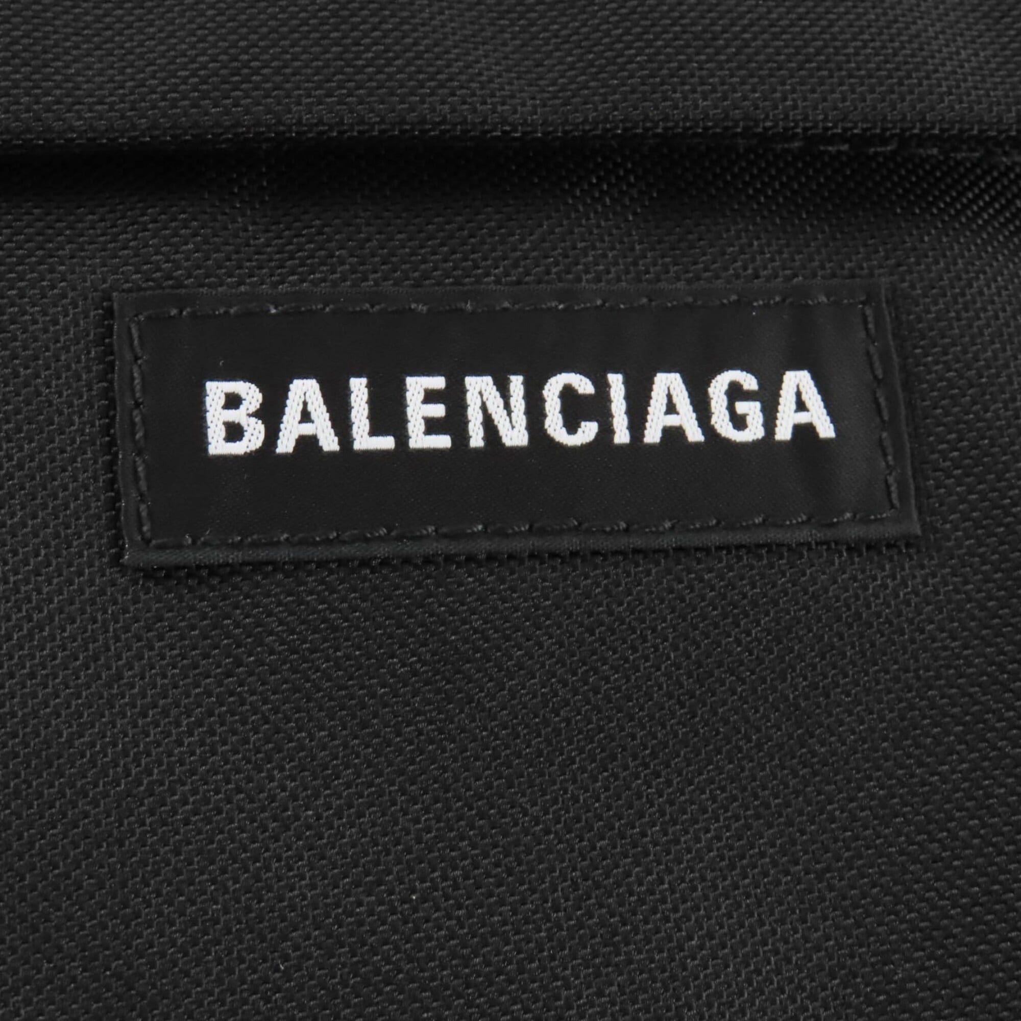 Balenciaga BALENCIAGA 787574 Explorer Nylon One-Shoulder Bag with Logo, Black, Made in Italy, Women's Size ONE SIZE - 9 Thumbnail