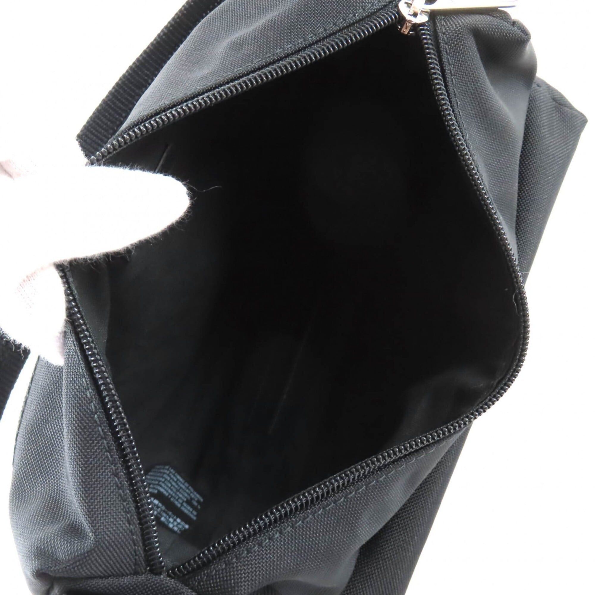 Balenciaga BALENCIAGA 787574 Explorer Nylon One-Shoulder Bag with Logo, Black, Made in Italy, Women's Size ONE SIZE - 4 Thumbnail