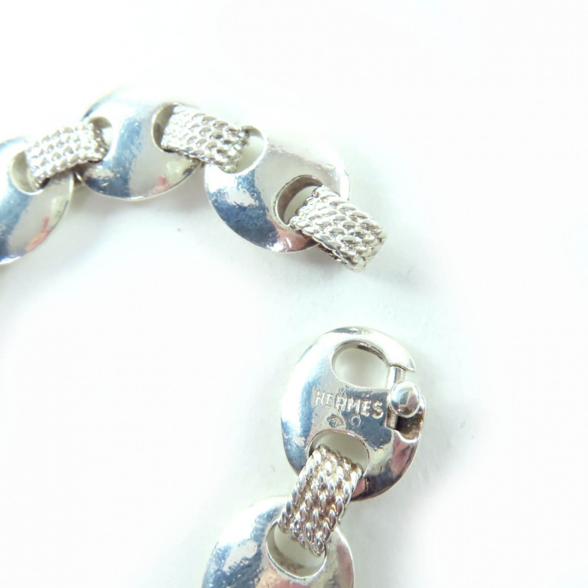 Hermes HERMES Vintage Chloris 925 Bangle Accessory Bracelet Silver Weight 51.1g Women's Men's Size ONE SIZE - 6 Thumbnail