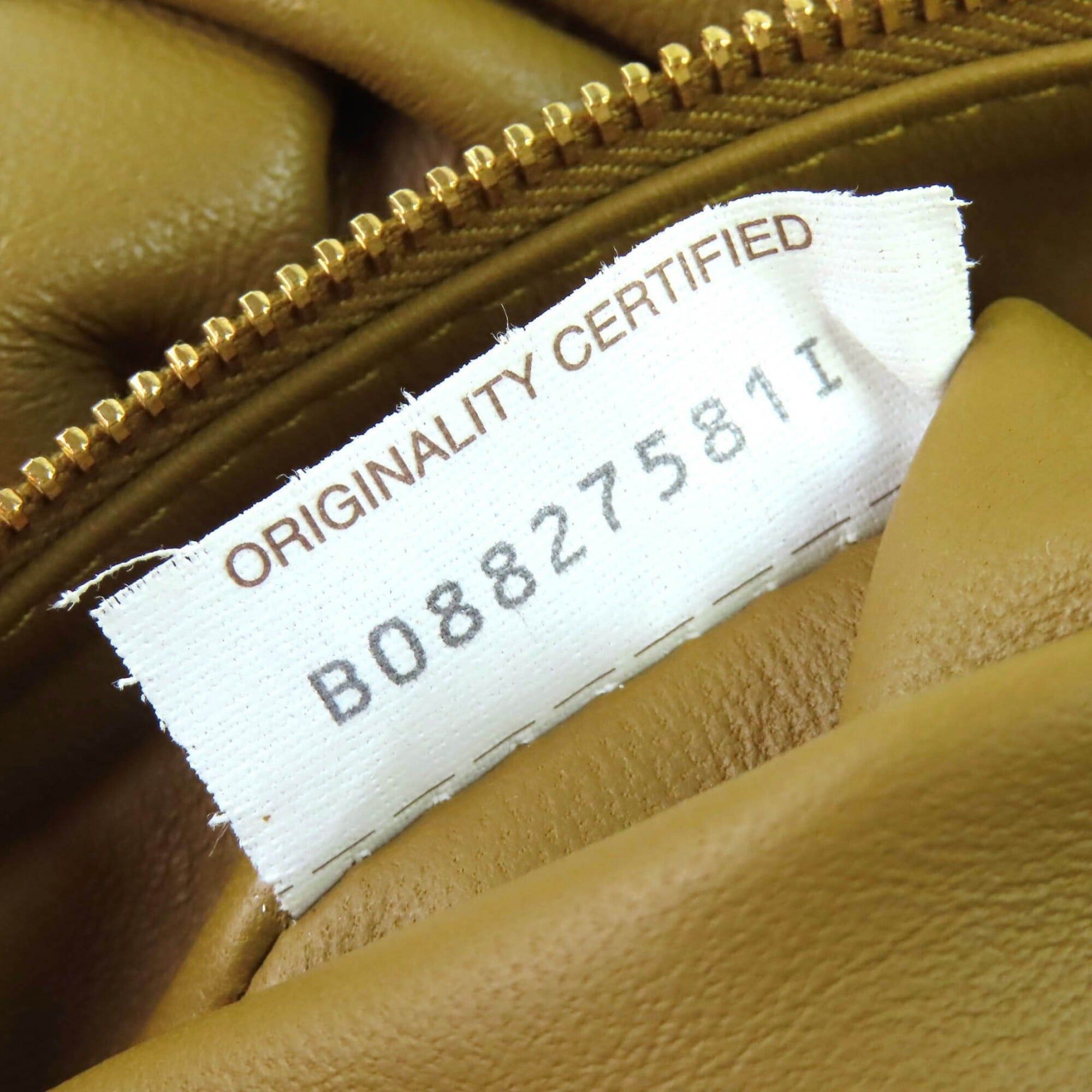 Bottega Veneta BOTTEGA VENETA 620954 The Body Pouch, Lambskin Leather, Shirred Bag, Brown, Made in Italy, Women's Size ONE SIZE - 10 Thumbnail
