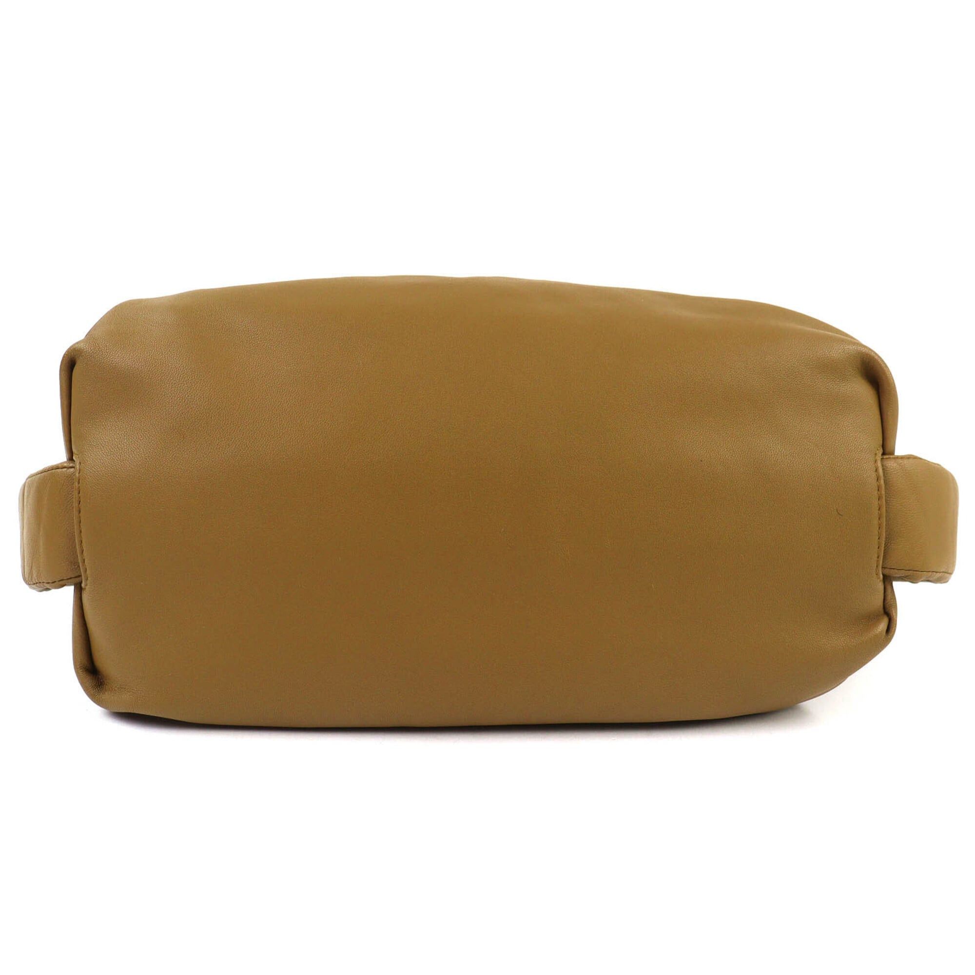 Bottega Veneta BOTTEGA VENETA 620954 The Body Pouch, Lambskin Leather, Shirred Bag, Brown, Made in Italy, Women's Size ONE SIZE - 4 Thumbnail