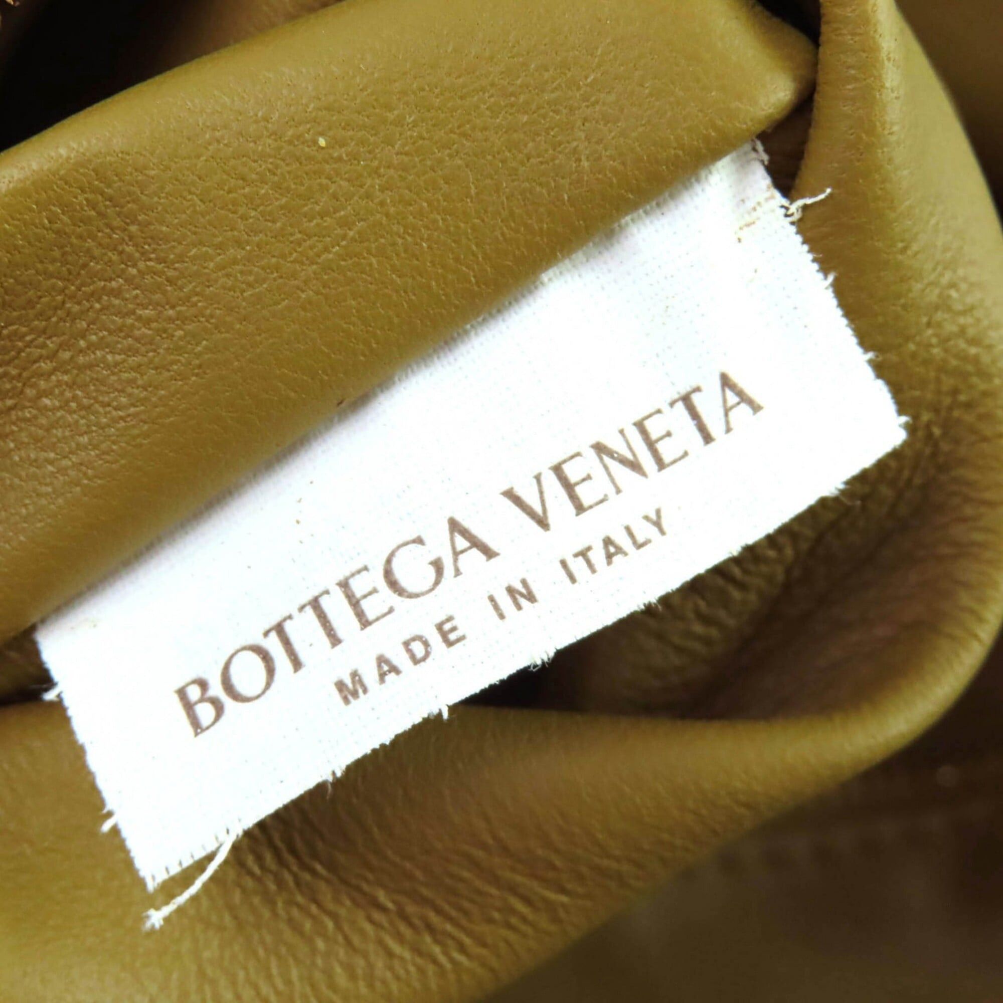 Bottega Veneta BOTTEGA VENETA 620954 The Body Pouch, Lambskin Leather, Shirred Bag, Brown, Made in Italy, Women's Size ONE SIZE - 9 Thumbnail