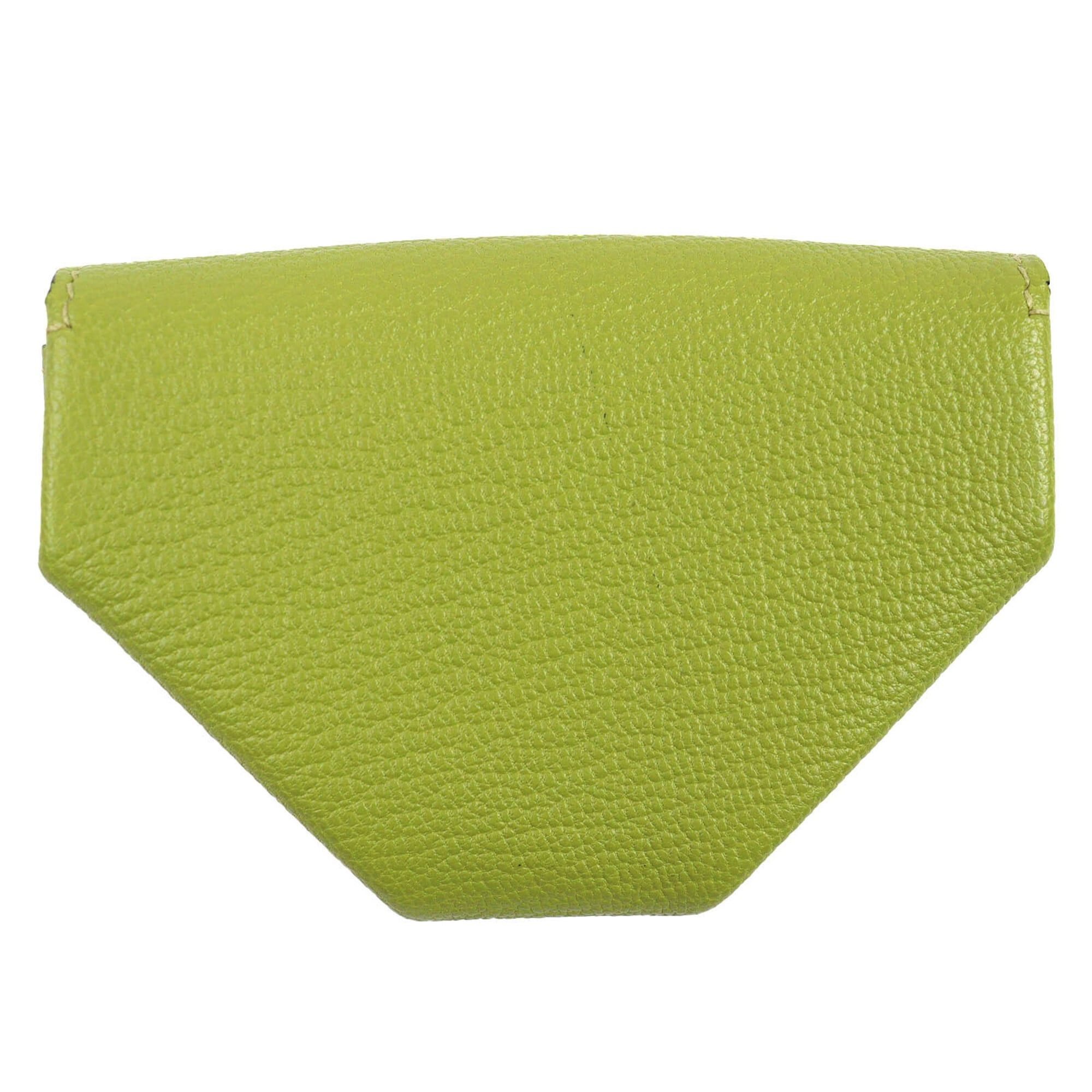 Hermes HERMES Le Vingt-Quatre 24 Chevre leather wallet in Vert Anise (anise green) with silver hardware and a Sellier button. This is women's wallet/coin purse □K stamp (2007 production). It comes box made France. Size ONE SIZE - 3 Thumbnail