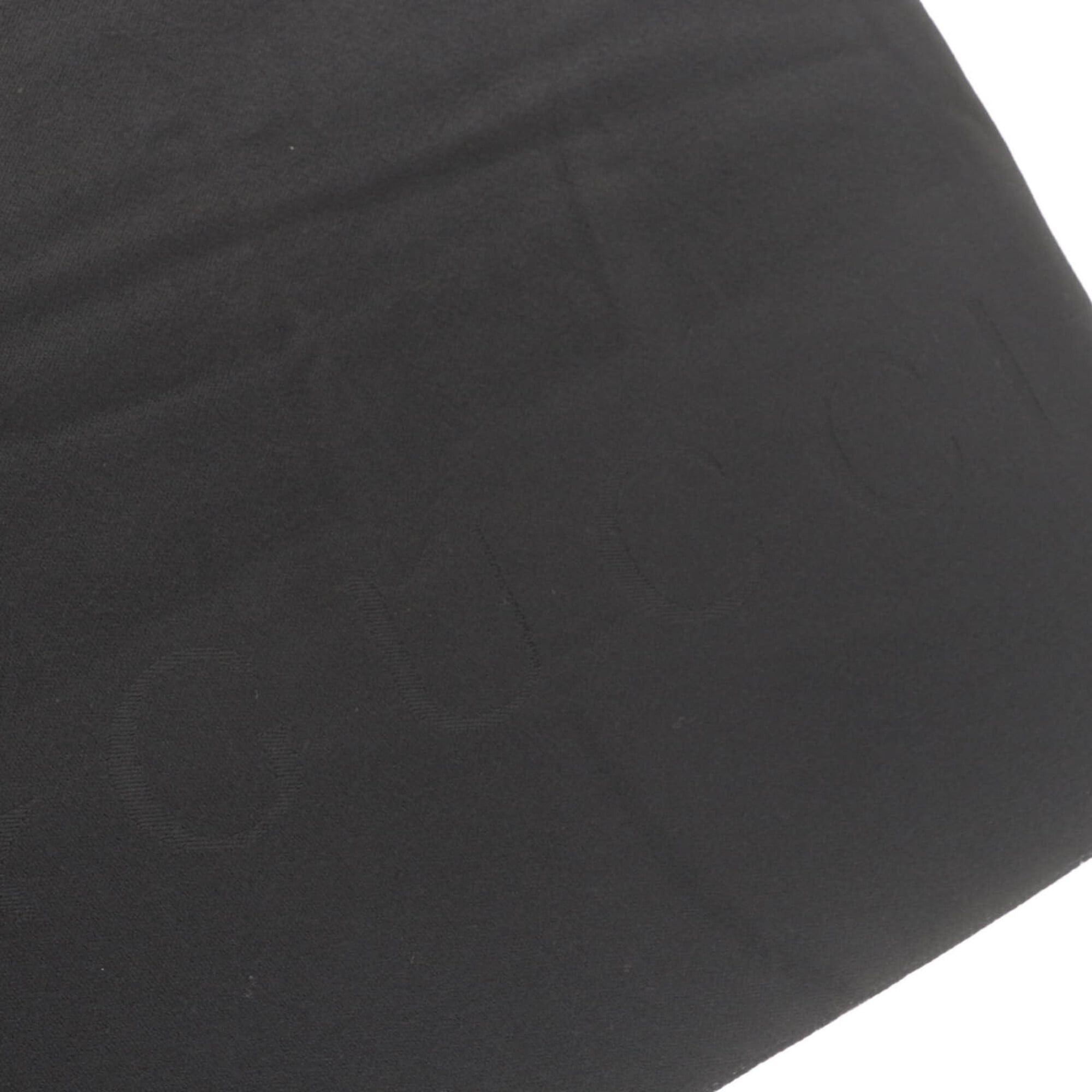 Gucci GUCCI 599437 100% Wool Logo Fringe Large Scarf/Stole Black 70 x 220cm Made in Italy Women's Authentic Size ONE SIZE - 6 Thumbnail