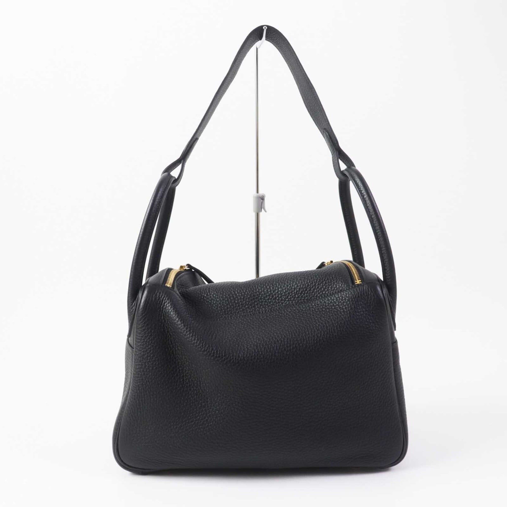 Hermes HERMES Lindy 30 Gold Hardware Taurillon Clemence Shoulder Bag Black B Stamp Comes with Dust Made in France Women's Size ONE SIZE - 4 Thumbnail