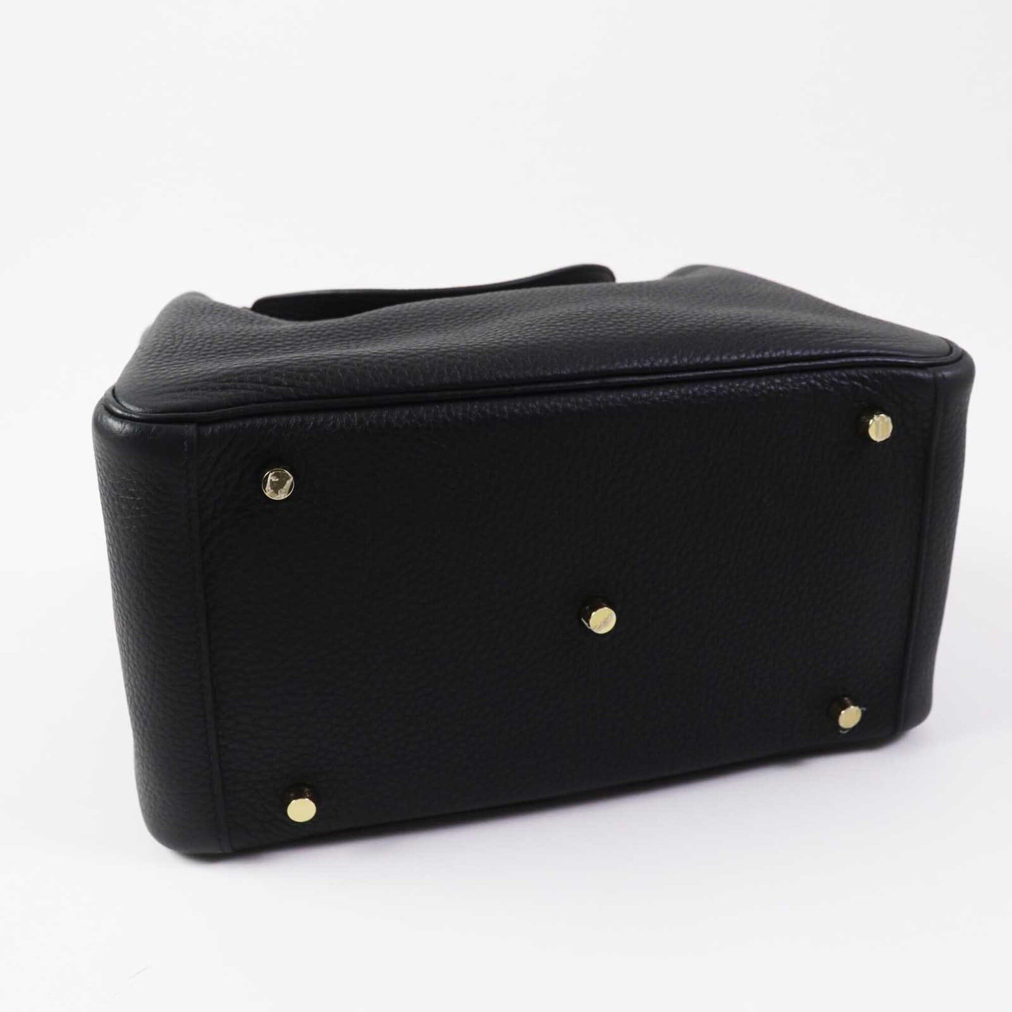 Hermes HERMES Lindy 30 Gold Hardware Taurillon Clemence Shoulder Bag Black B Stamp Comes with Dust Made in France Women's Size ONE SIZE - 6 Thumbnail
