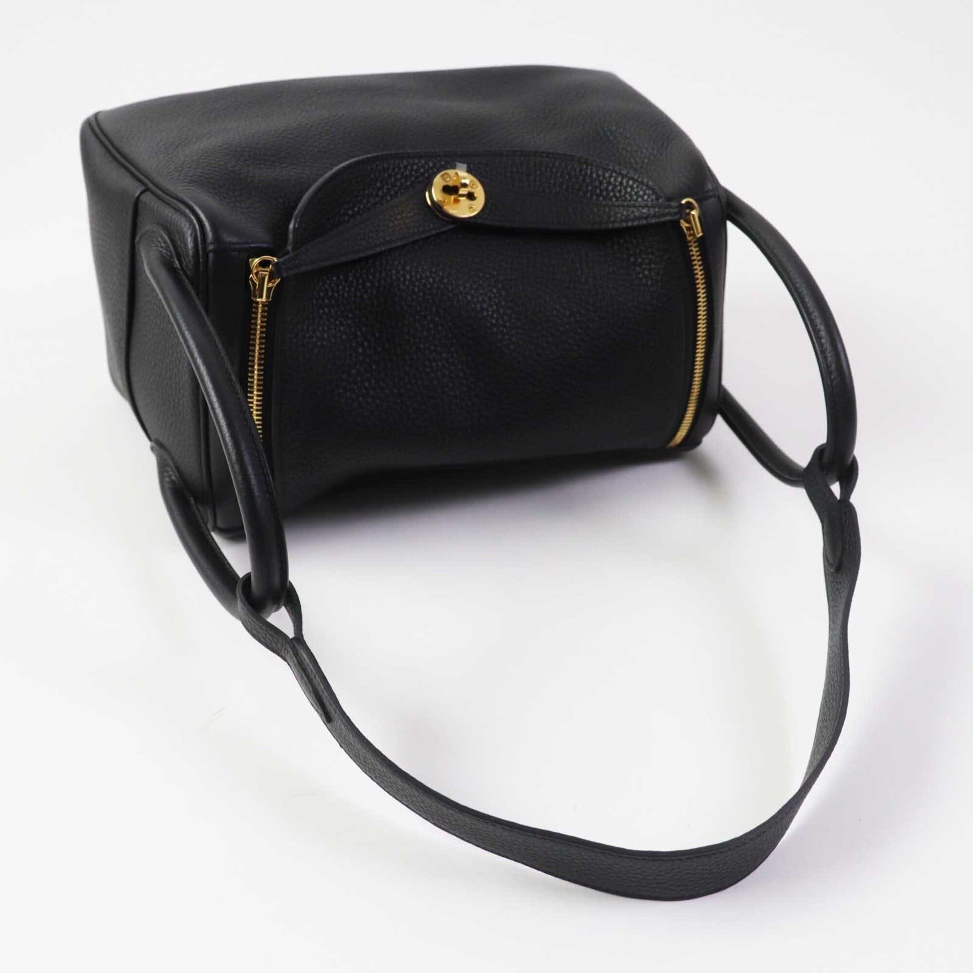 Hermes HERMES Lindy 30 Gold Hardware Taurillon Clemence Shoulder Bag Black B Stamp Comes with Dust Made in France Women's Size ONE SIZE - 5 Thumbnail