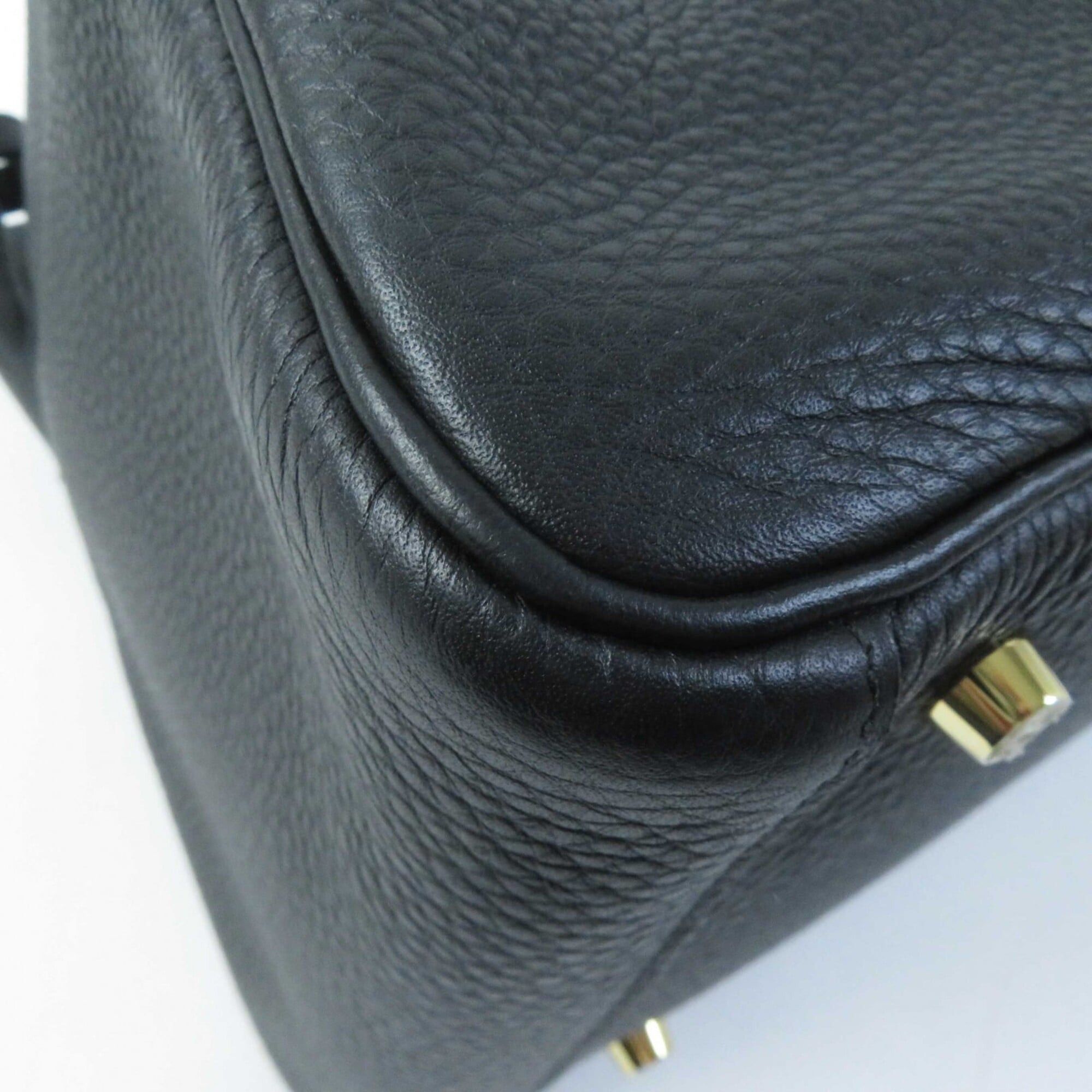 Hermes HERMES Lindy 30 Gold Hardware Taurillon Clemence Shoulder Bag Black B Stamp Comes with Dust Made in France Women's Size ONE SIZE - 11 Thumbnail