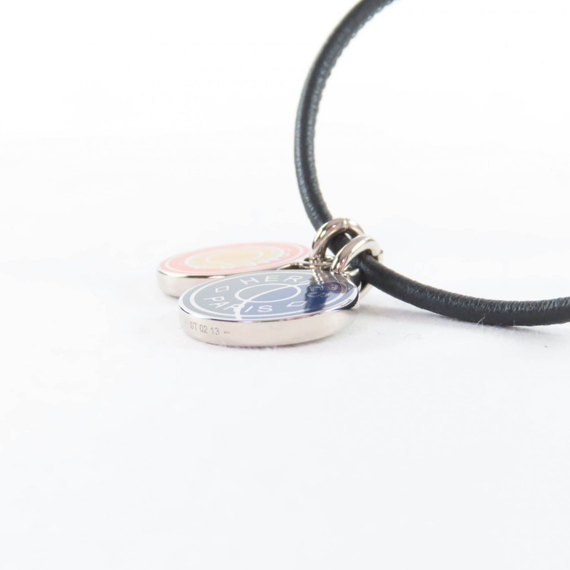 Hermes HERMES Eclipse Necklace Pendant Choker, Orange/Blue, with Box and Dust Bag, Made in France, Women's. Size ONE SIZE - 6 Thumbnail
