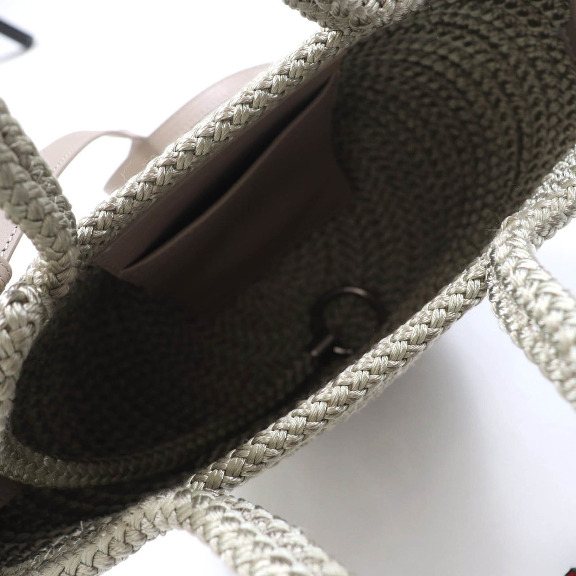 Balenciaga BALENCIAGA 695612 Ibiza Small Logo Patch 2-Way Basket Bag, Khaki, with Dust Made in Italy, Women's Size ONE SIZE - 5 Thumbnail