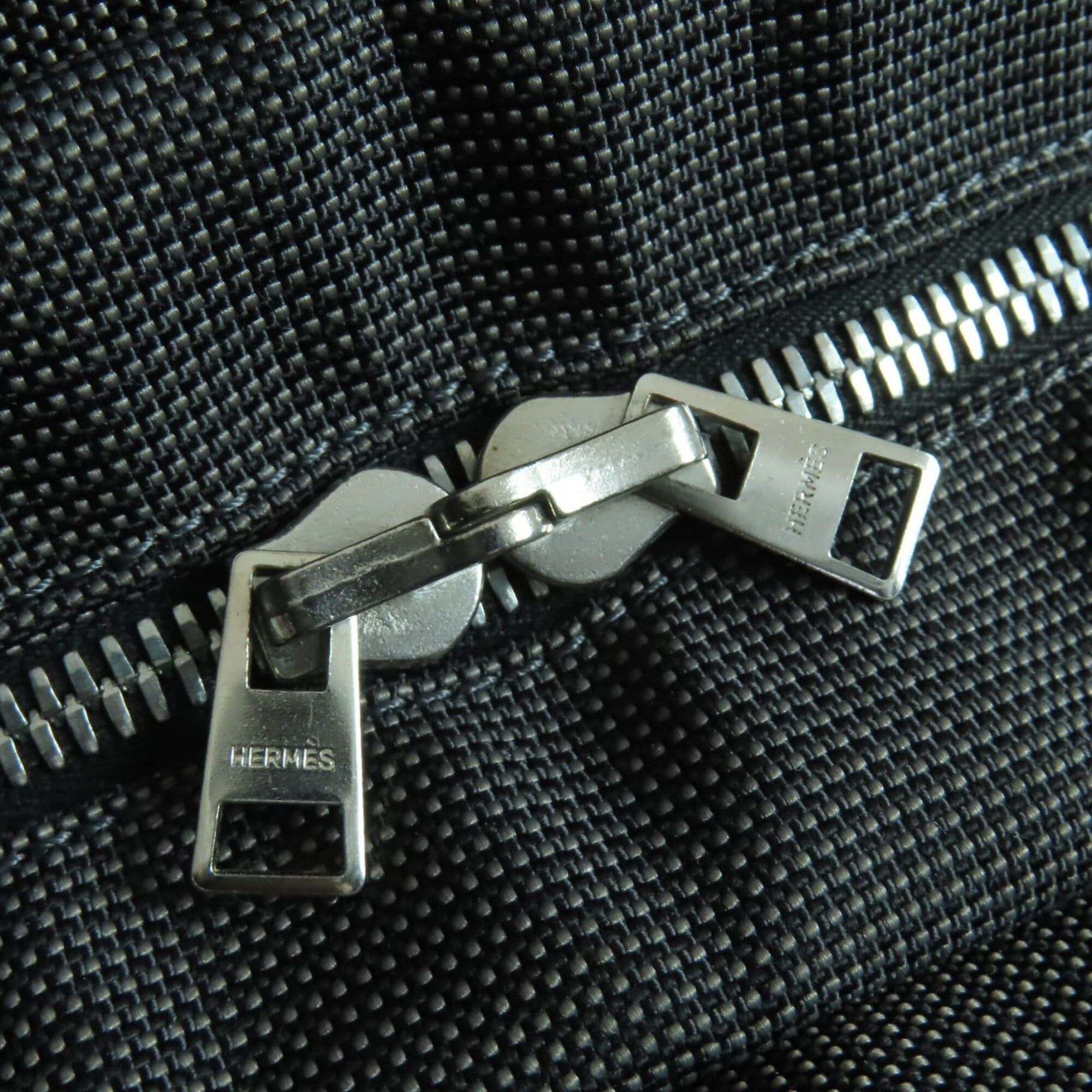 Hermes Hermes Herline MM Sellier Hardware Canvas Tote Bag Handbag Gray Made in France Women's Size ONE SIZE - 9 Thumbnail