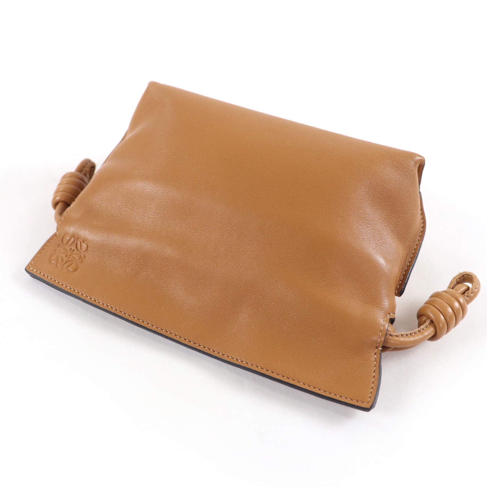 Loewe LOEWE A411FC6X01 Flamenco Clutch Nano Chain Shoulder Bag Leather Warm Desert Brown Made in Spain Women's Size ONE SIZE - 5 Thumbnail
