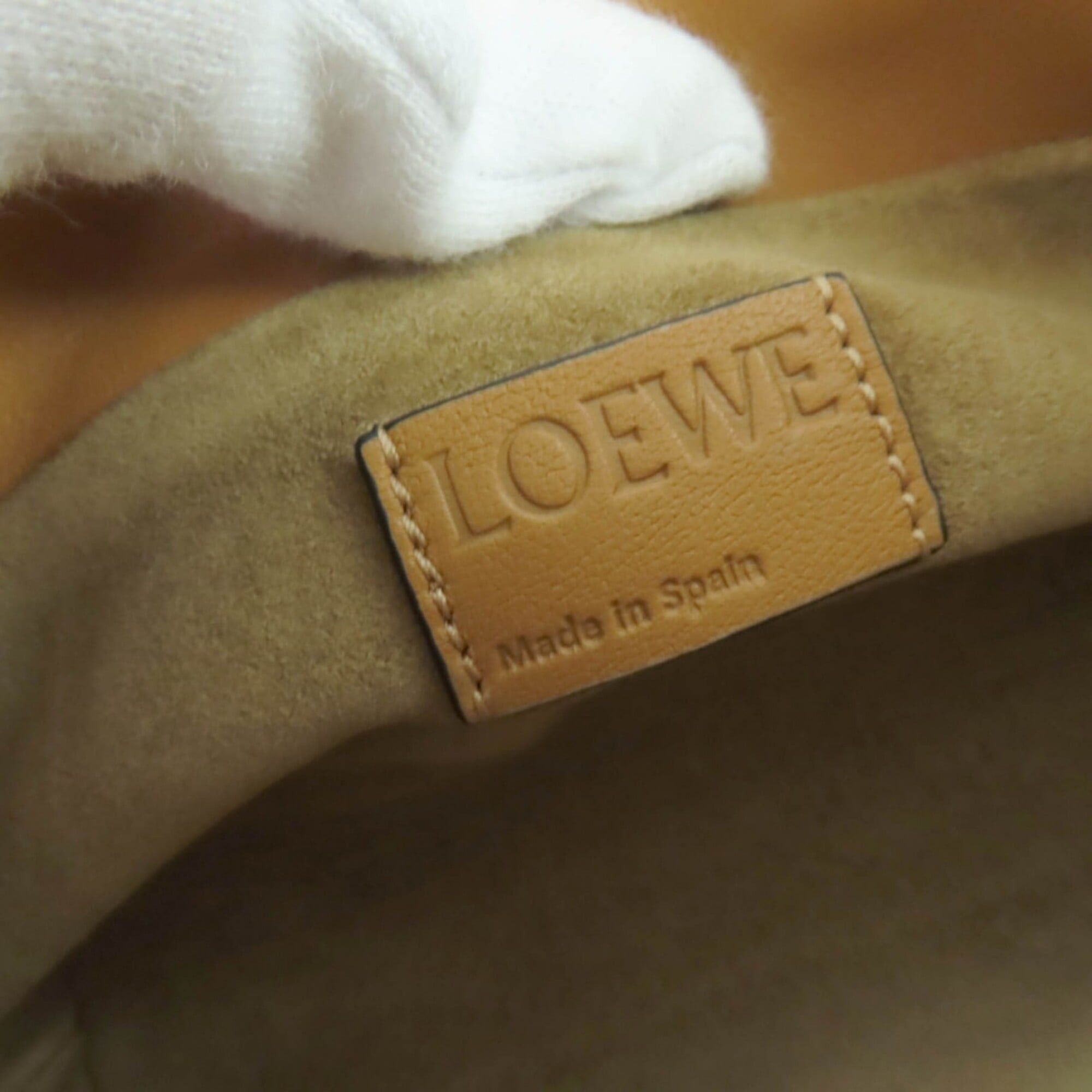 Loewe LOEWE A411FC6X01 Flamenco Clutch Nano Chain Shoulder Bag Leather Warm Desert Brown Made in Spain Women's Size ONE SIZE - 11 Thumbnail