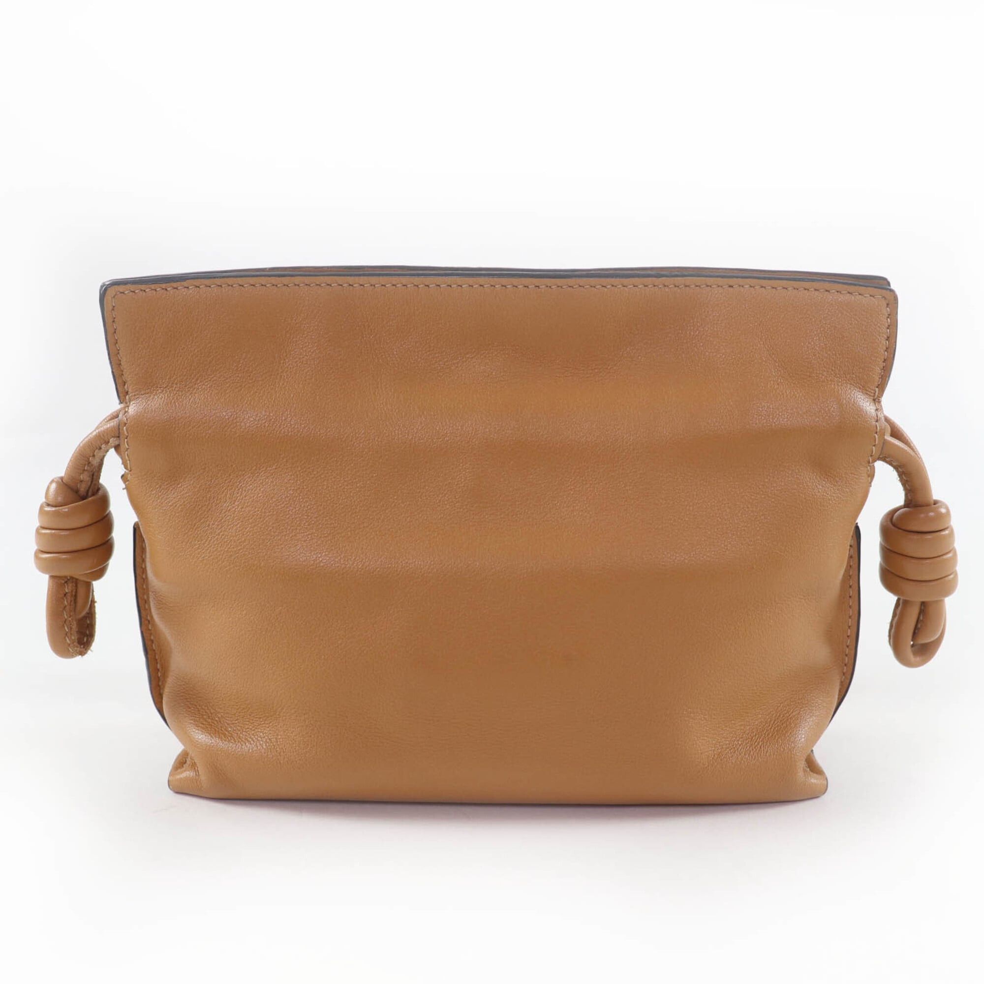 Loewe LOEWE A411FC6X01 Flamenco Clutch Nano Chain Shoulder Bag Leather Warm Desert Brown Made in Spain Women's Size ONE SIZE - 3 Thumbnail