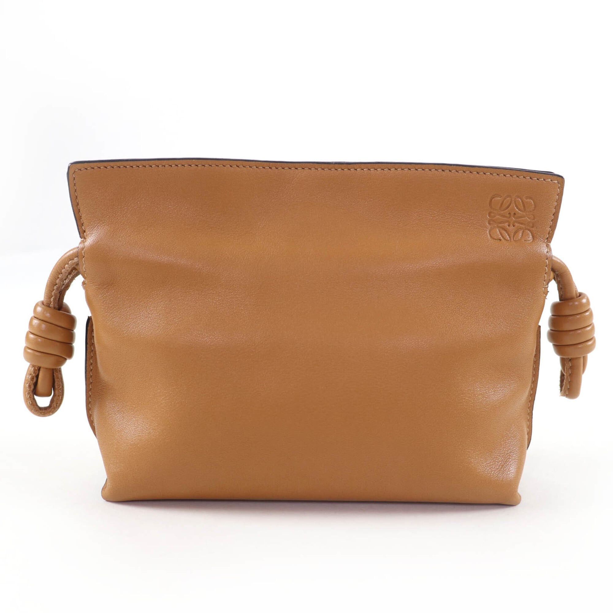 Loewe LOEWE A411FC6X01 Flamenco Clutch Nano Chain Shoulder Bag Leather Warm Desert Brown Made in Spain Women's Size ONE SIZE - 2 Thumbnail