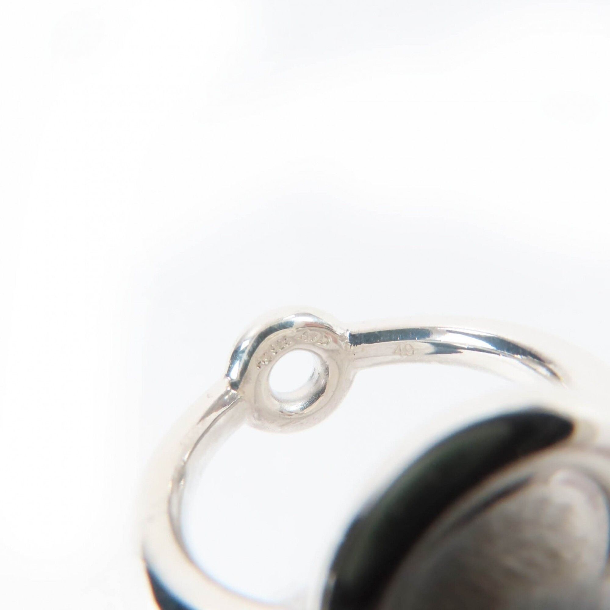 Hermes HERMES Vintage AG925 Sterling Silver Ring with Sellier Hardware, Size 49 (approximately equivalent to Japanese size), Weight: 5.4g, Women's Size ONE SIZE - 6 Thumbnail